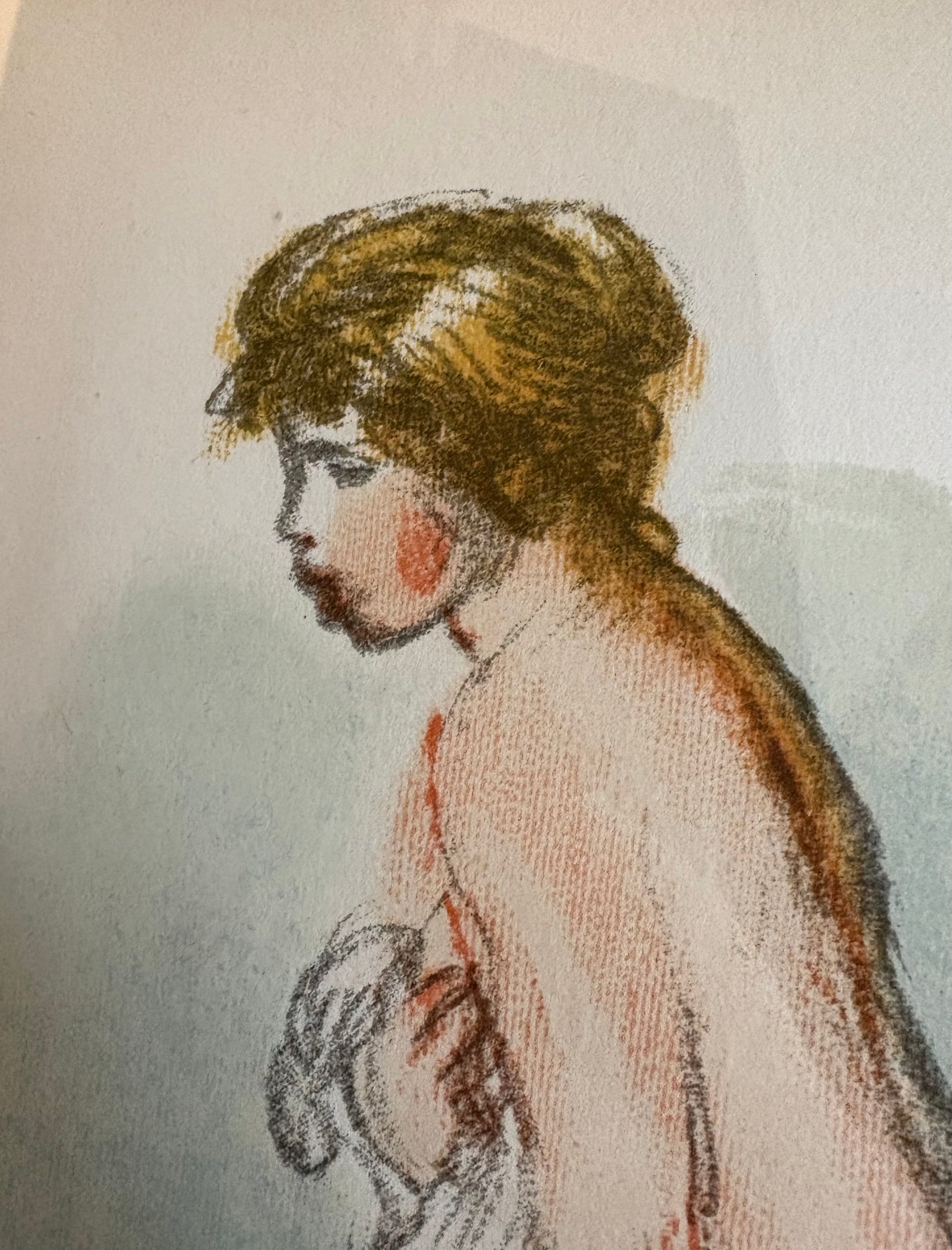 1951 Renoir Lithographic print, limited edition, French, framed vintage artwork