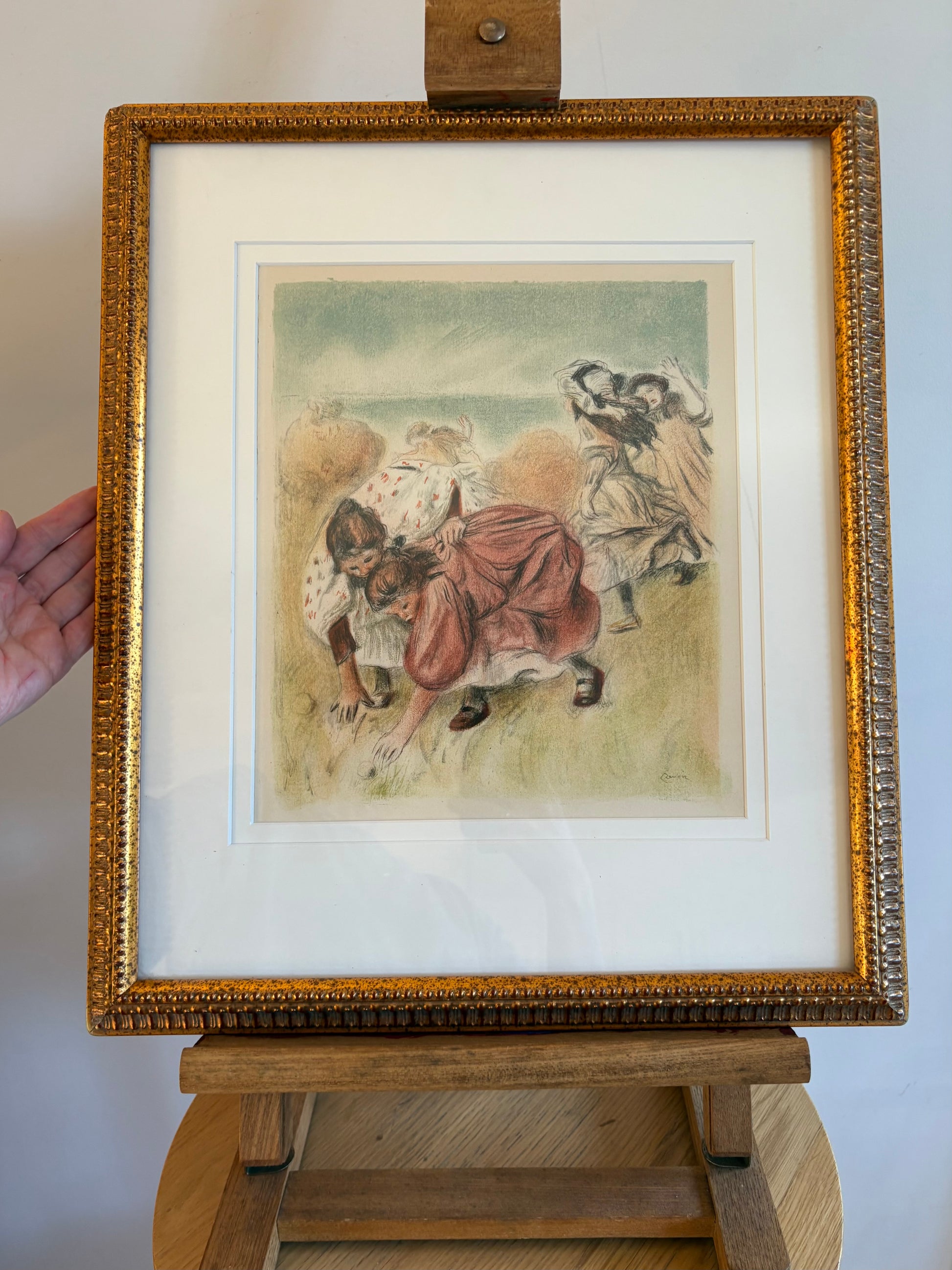 1951 Renoir Lithographic print, limited edition, French, framed vintage artwork