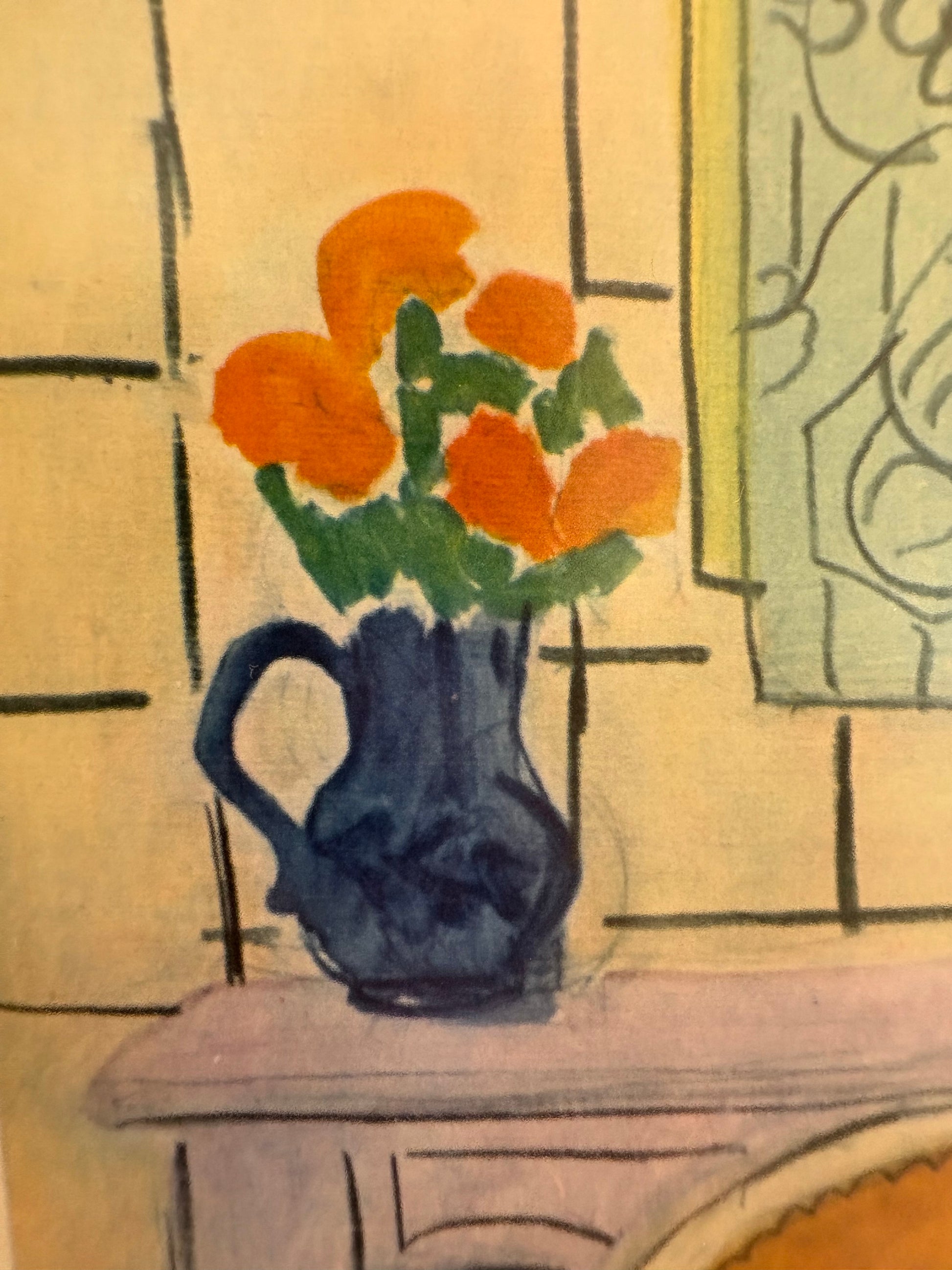 1939 Vintage Henri Matisse fine art print, "Woman in Blue", framed art, mid-century wall art