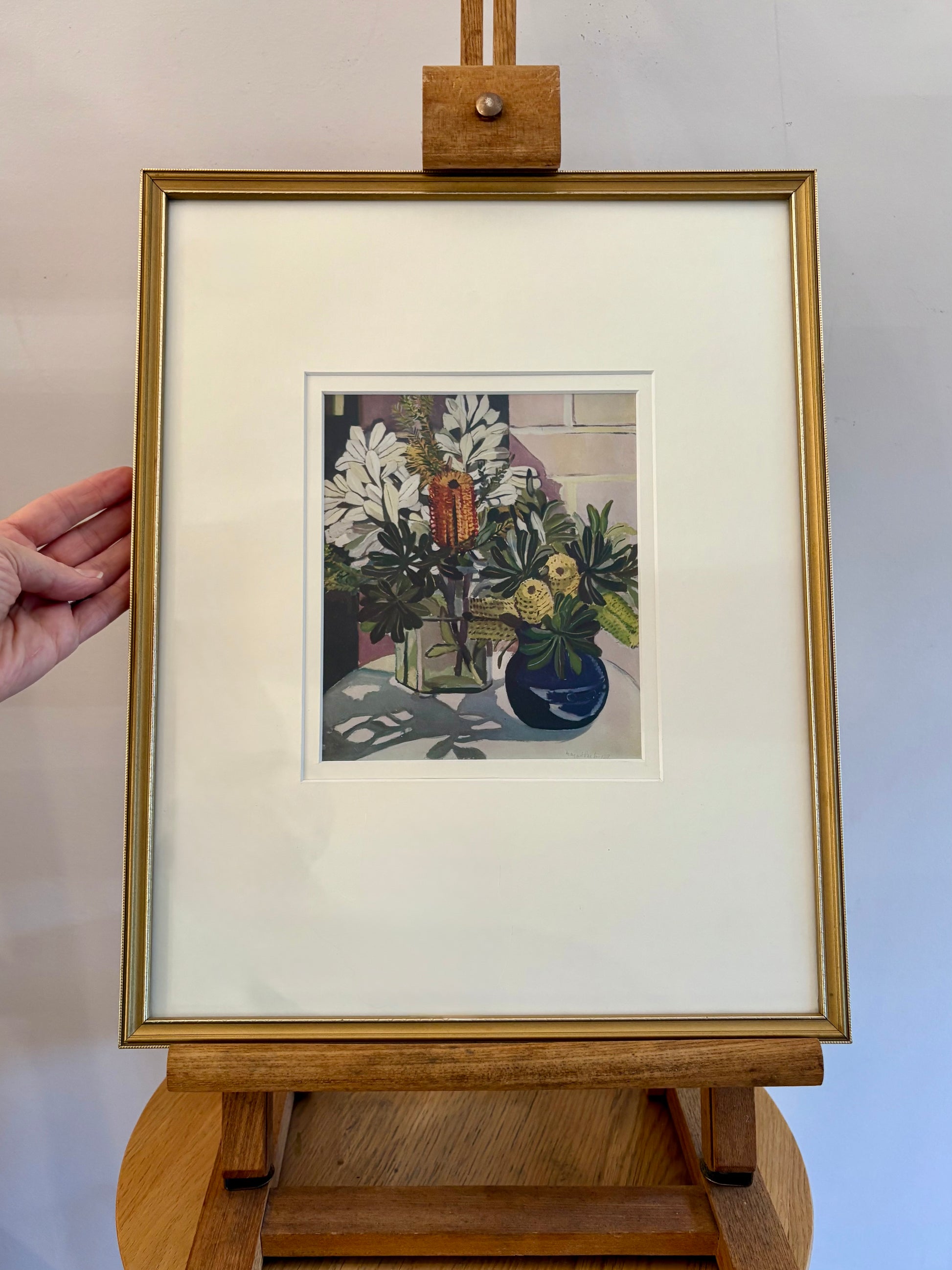 1929 Margaret Preston print, limited edition 117/250, antique framed art