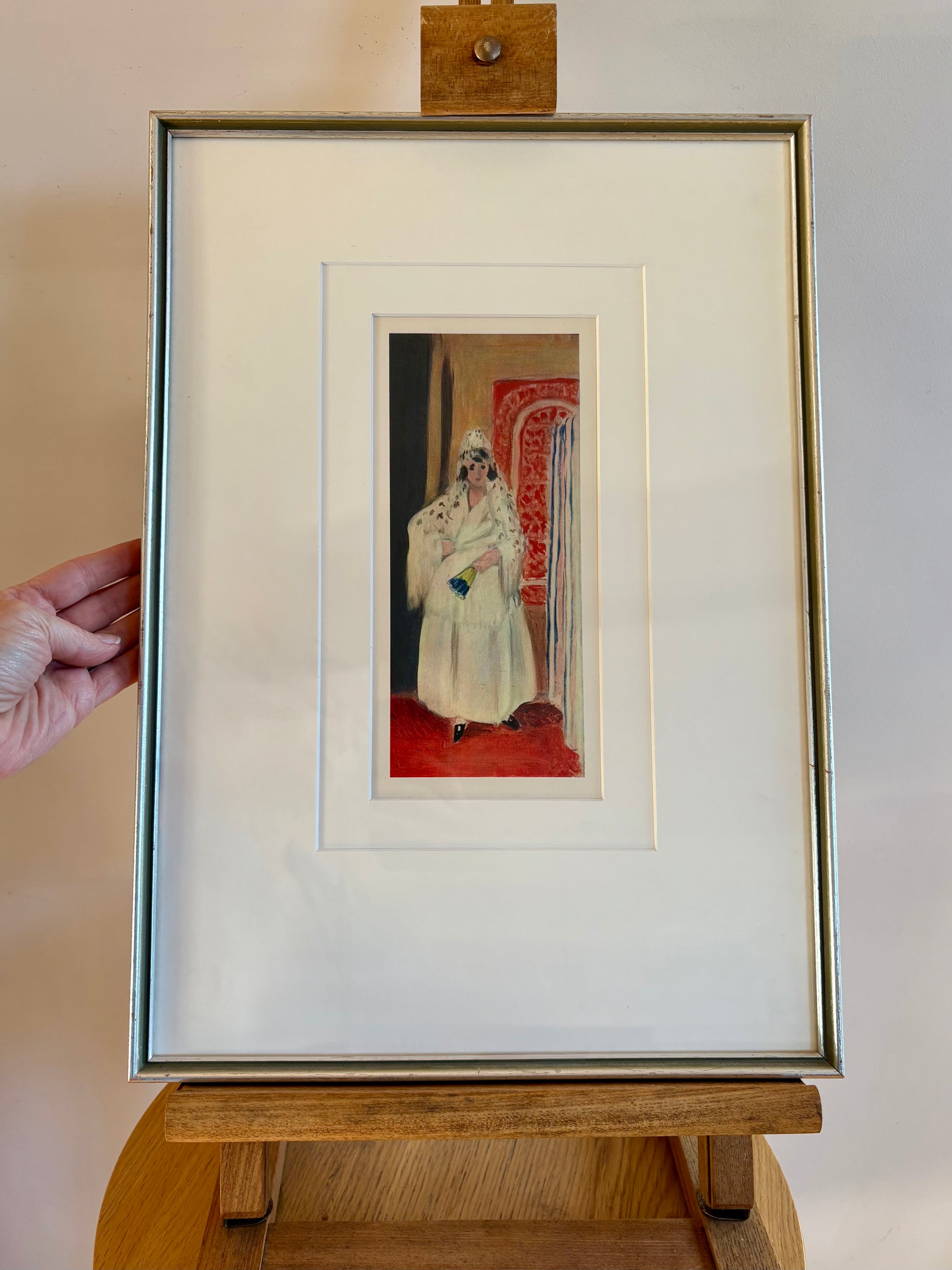 1939 Vintage Henri Matisse fine art print, "Spanish Girl", framed art, mid-century wall art