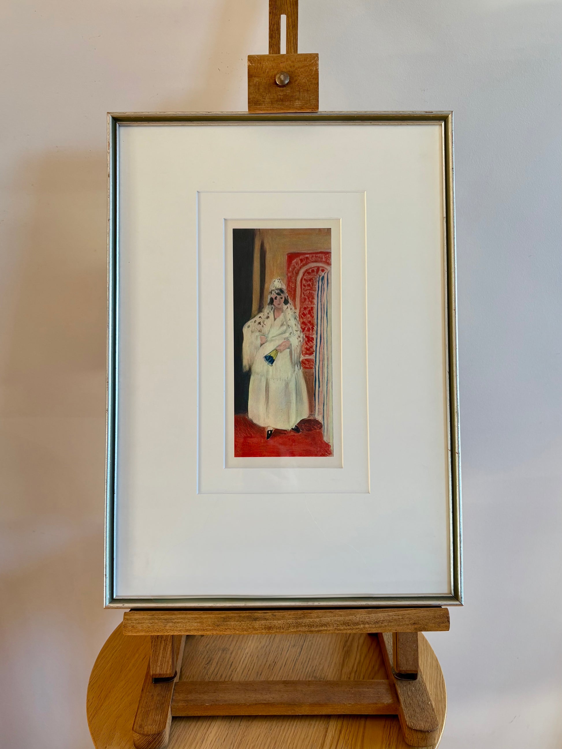 1939 Vintage Henri Matisse fine art print, "Spanish Girl", framed art, mid-century wall art