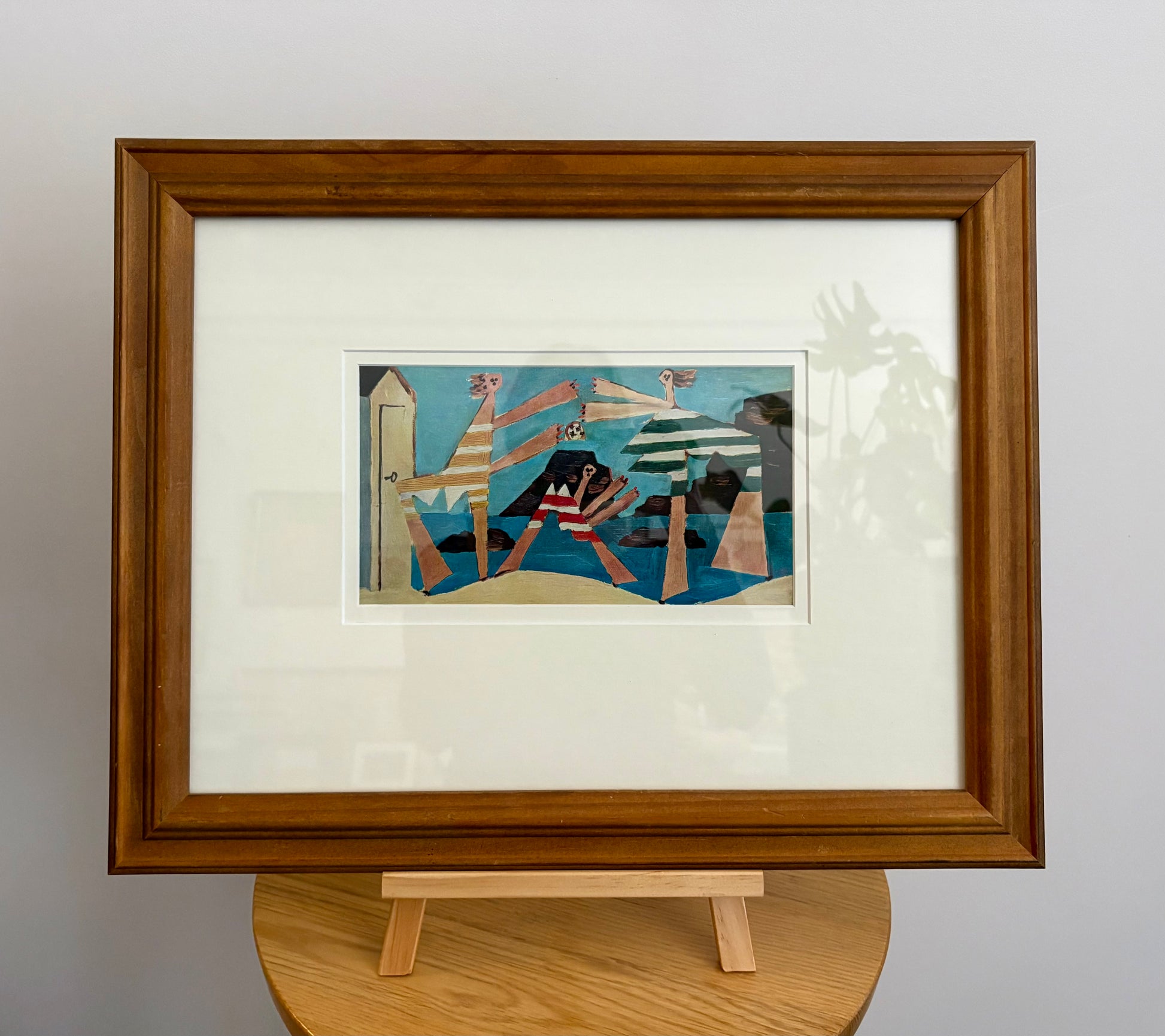 1960s Picasso print, vintage framed art, “Bathers” Mid Century