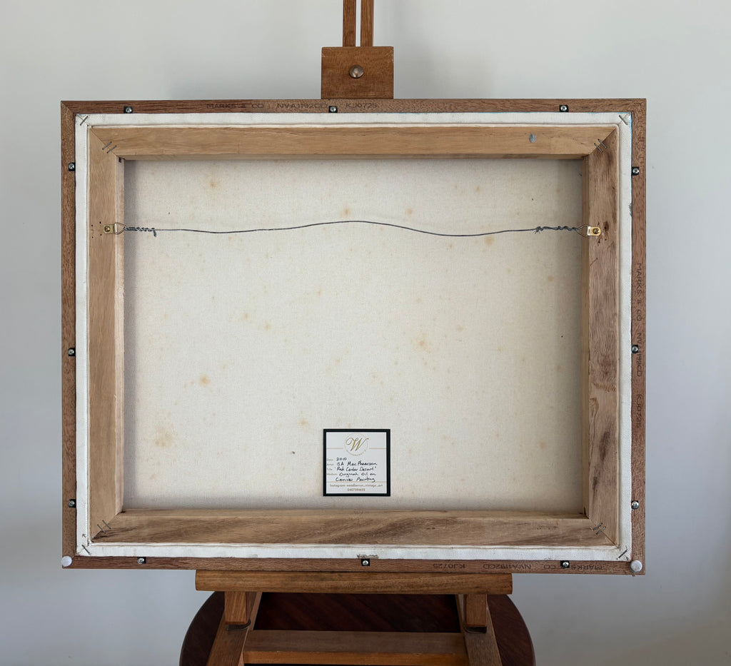 Original Australian landscape painting, framed artwork