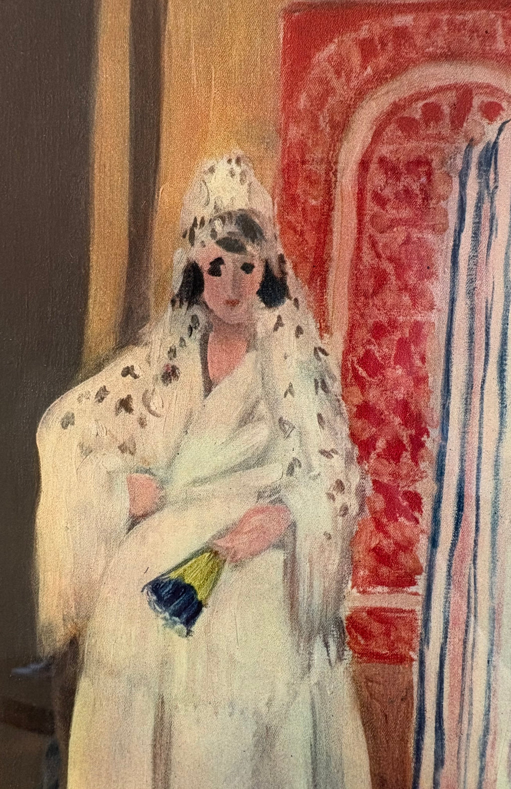 1939 Vintage Henri Matisse fine art print, "Spanish Girl", framed art, mid-century wall art