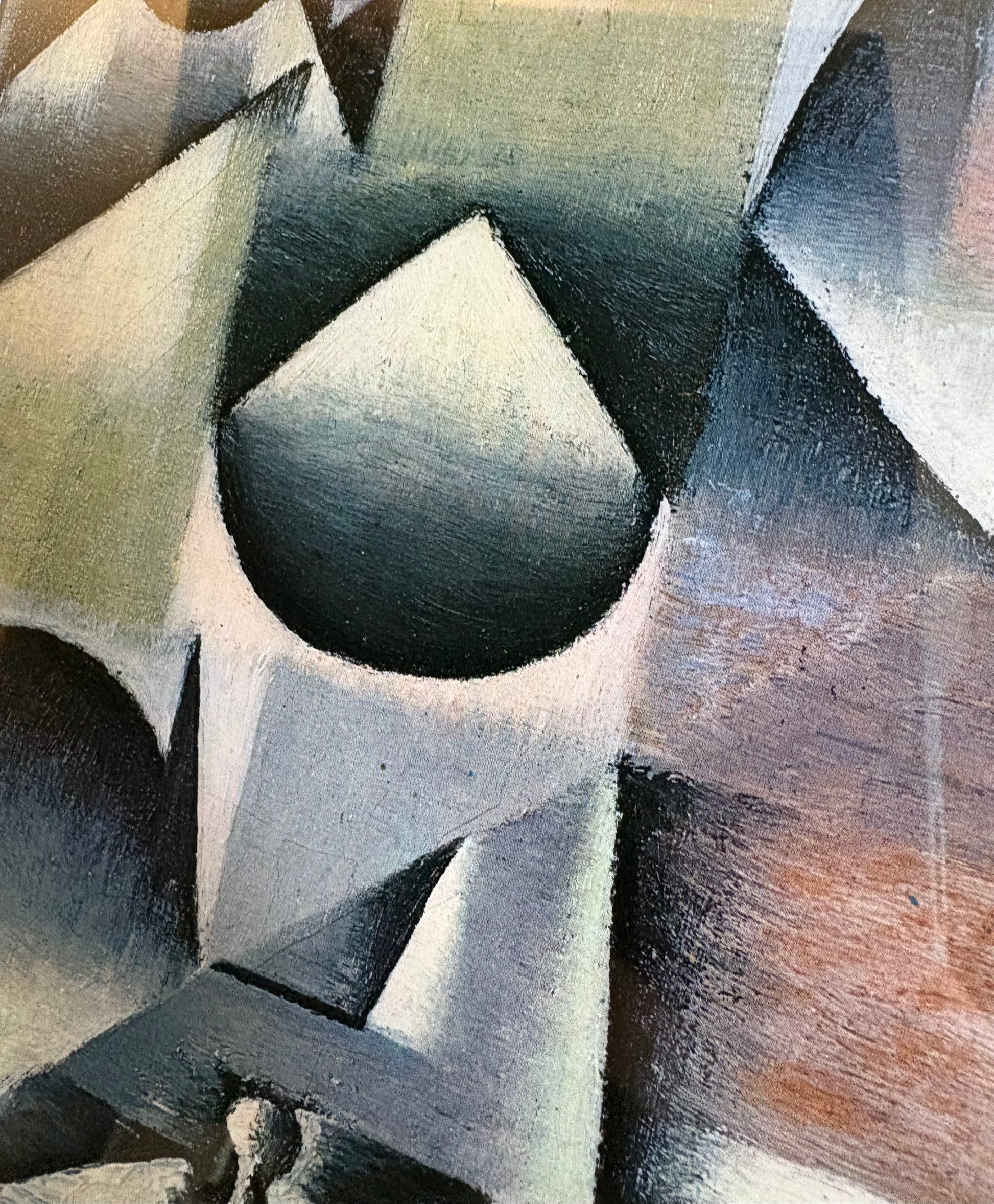 Vintage Juan Gris print, “Bottle and Pitcher”, framed art, Cubism