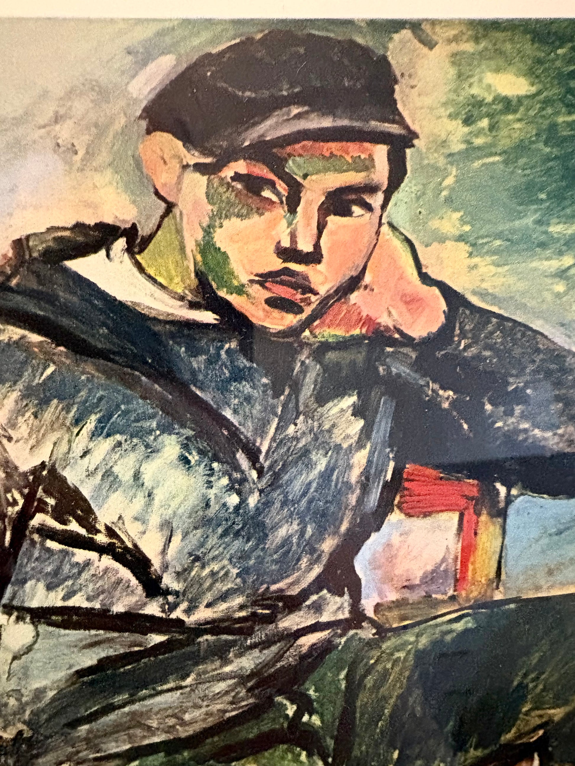 1939 Vintage Henri Matisse fine art print, portrait, framed art, mid-century wall art