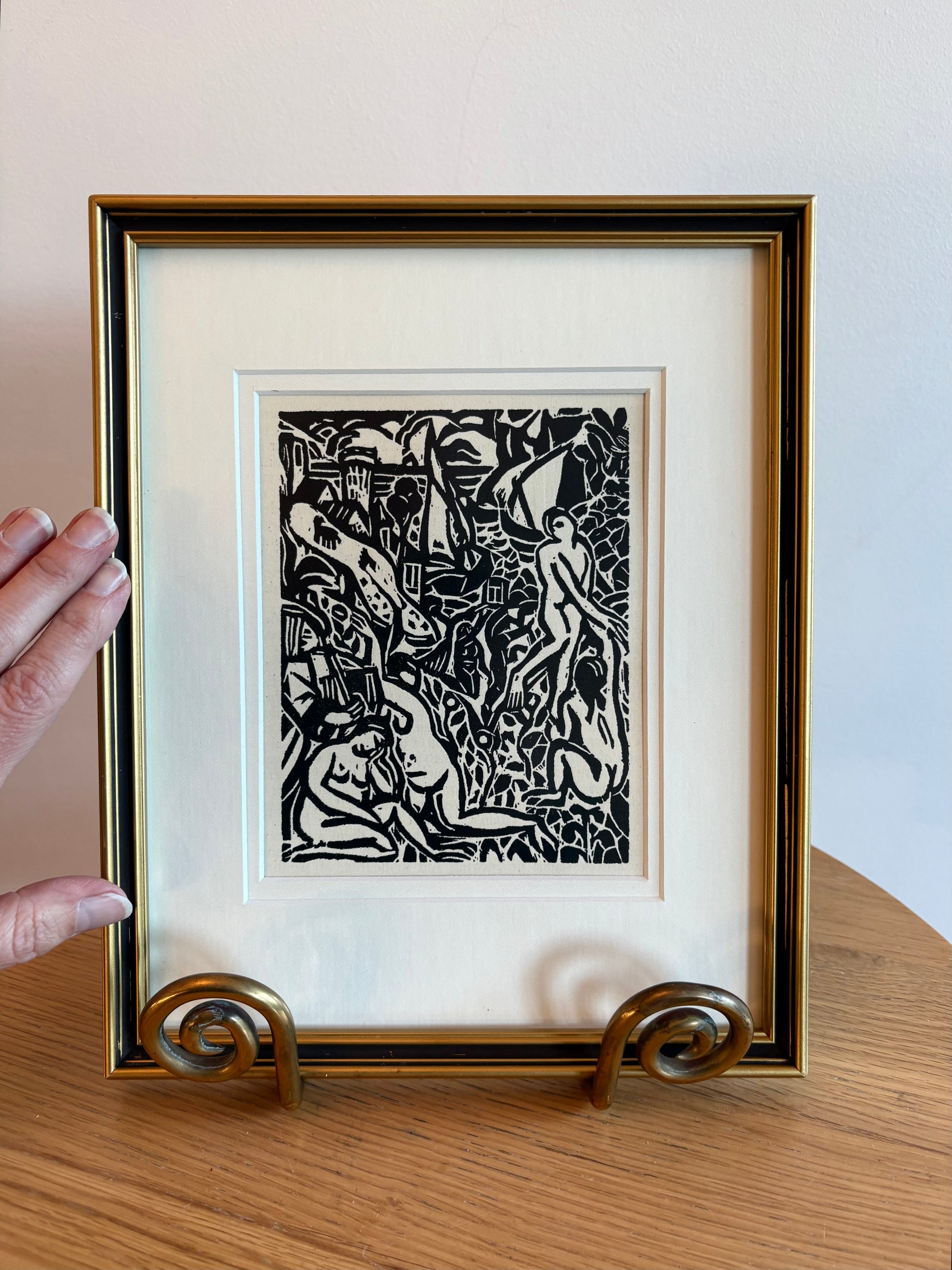 1924 Andre Derain print, French, Fauvism, framed antique art