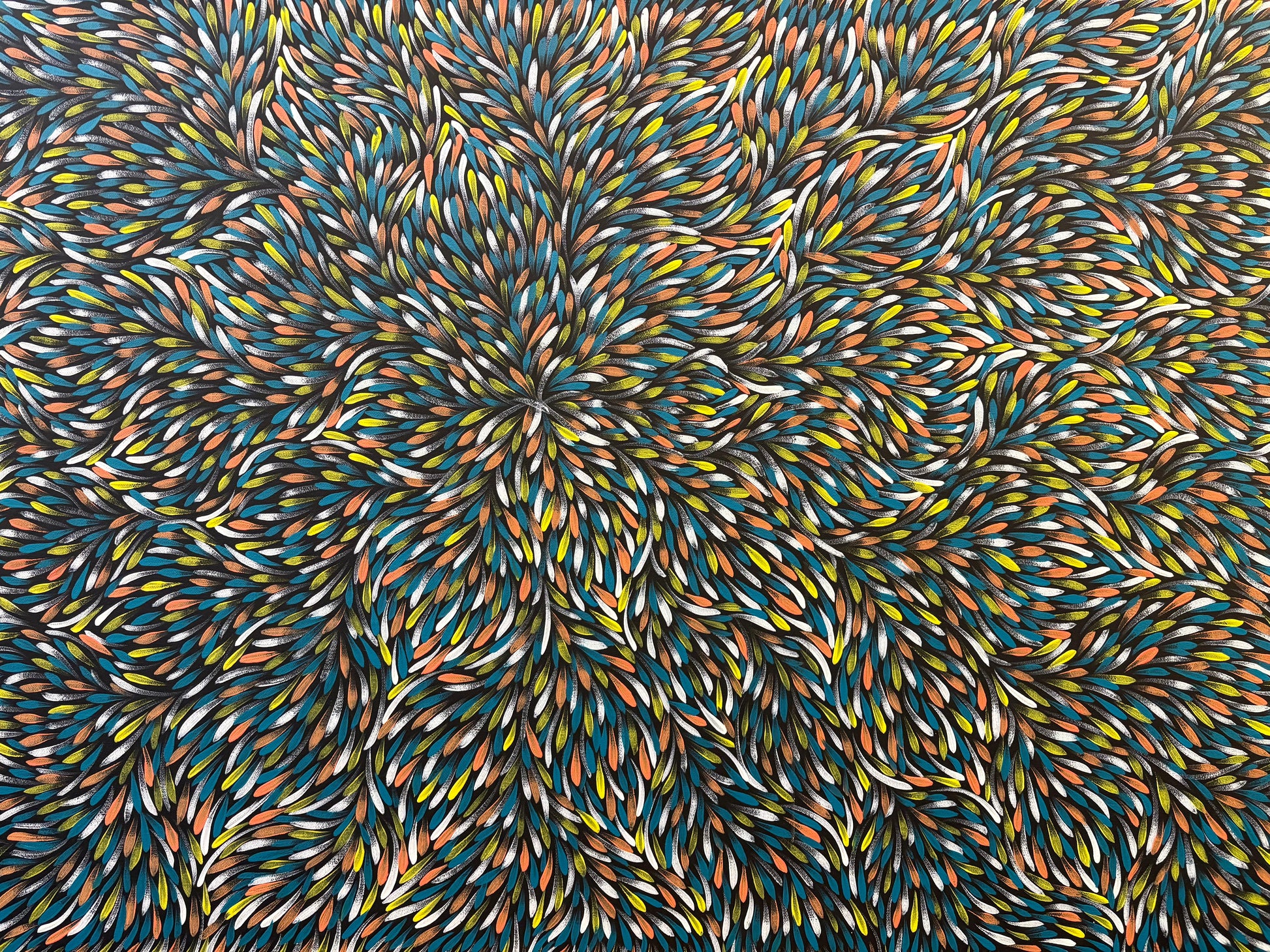 Huge Tammy Pitjarra, original painting on linen, Indigenous Australian artwork