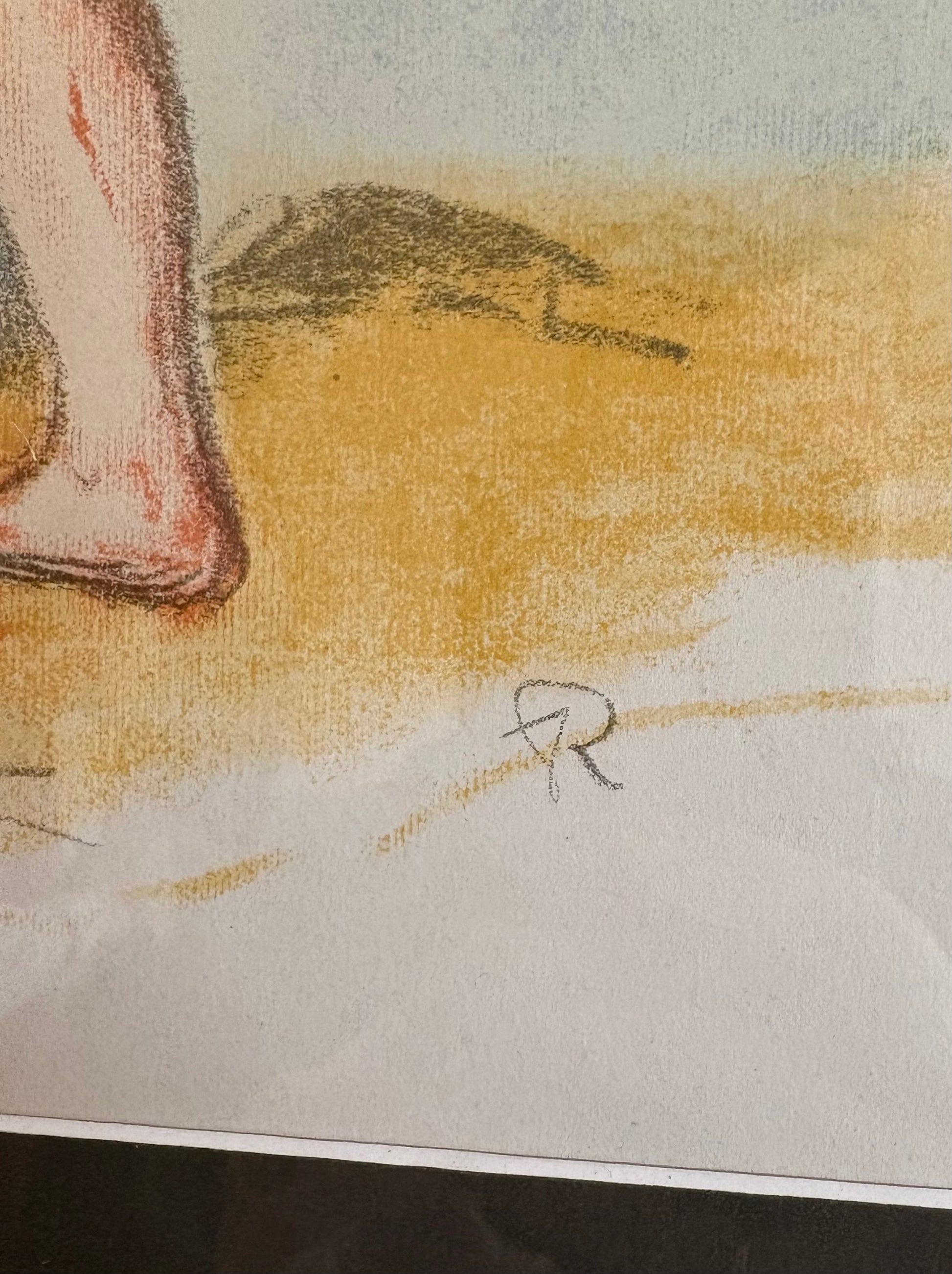 1951 Renoir Lithographic print, limited edition, French, framed vintage artwork