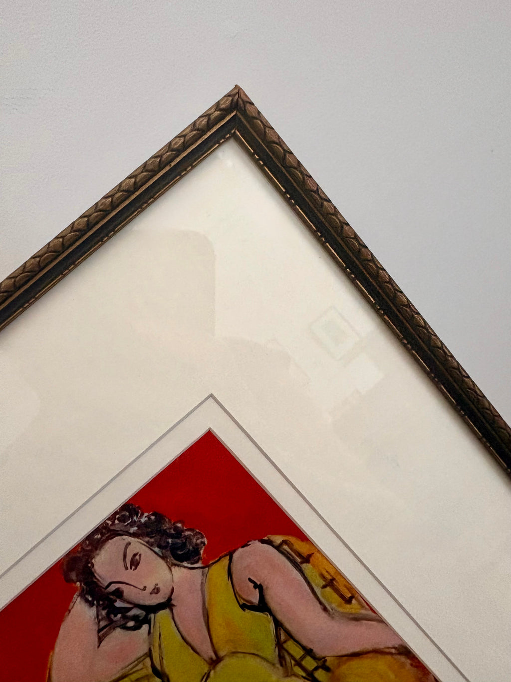 1930s Vintage Henri Matisse fine art print, "The Conversation", framed art, mid-century wall art