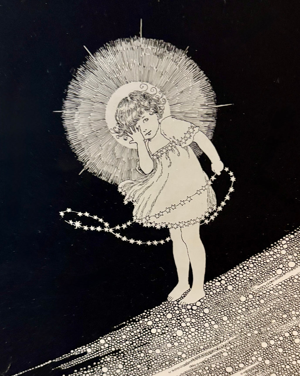 1931 Authentic antique Ida Rentoul Outhwaite print "Fairyland", 1st Edition UK, framed vintage art