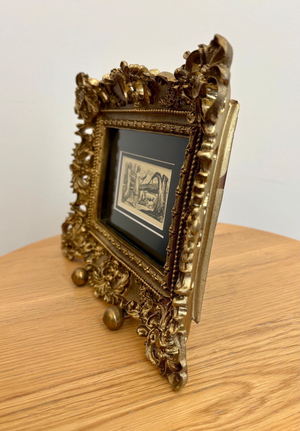 1923 antique print after William Blake, gilt frame, vintage framed art