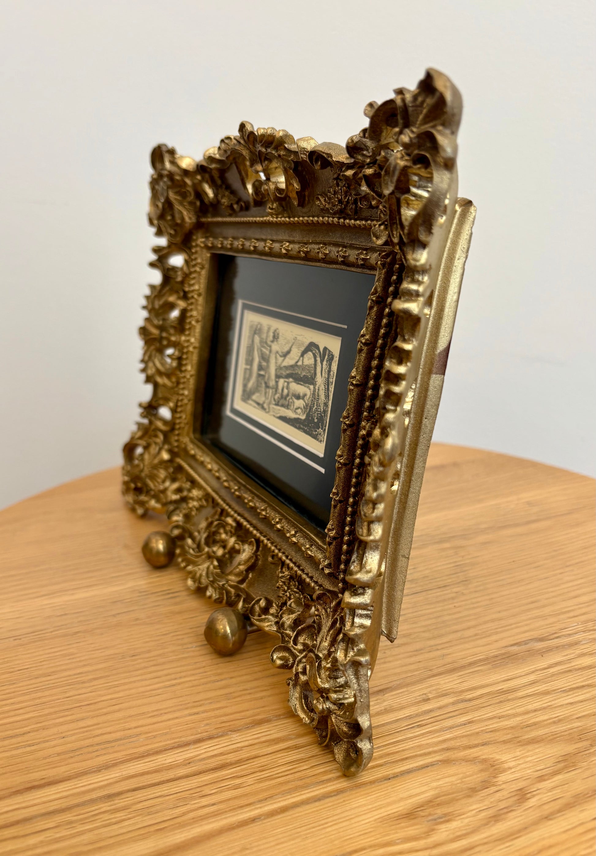 1923 antique print after William Blake, gilt frame, vintage framed art