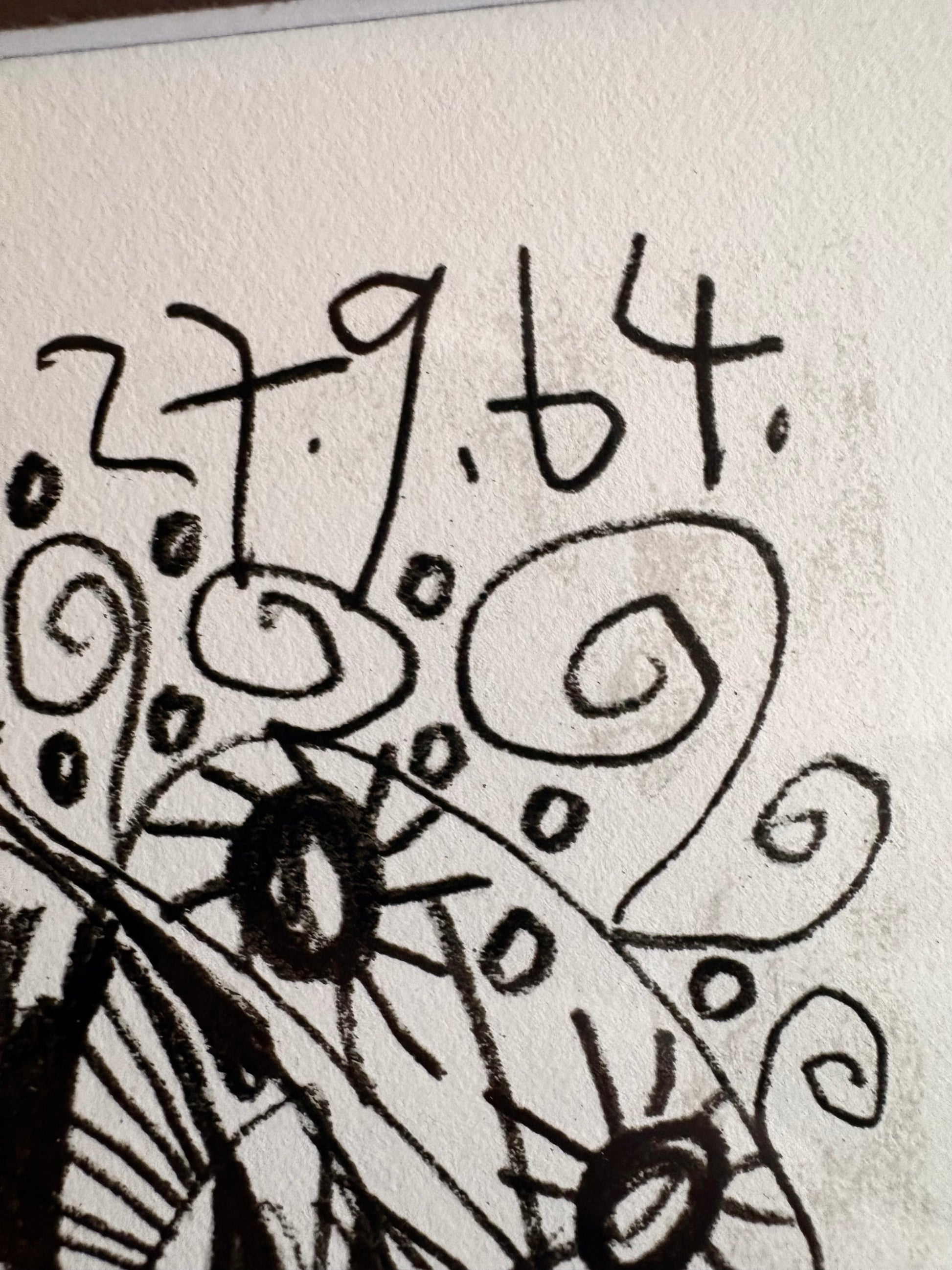 Limited Edition 634/666 Picasso lithographic print, framed mid century art, Cubism