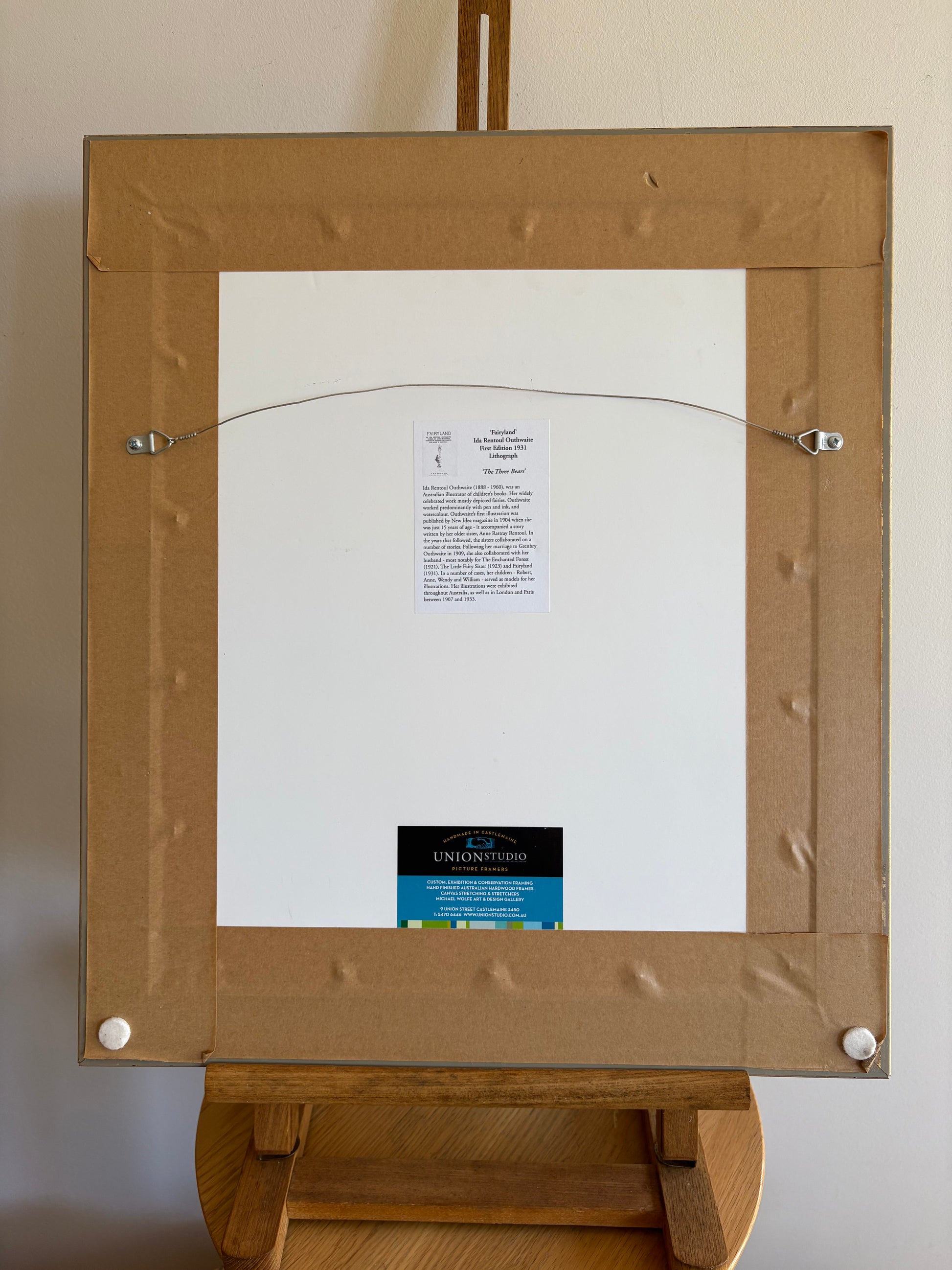 1931 Authentic antique Ida Rentoul Outhwaite print, koalas, 1st Edition UK, framed vintage art