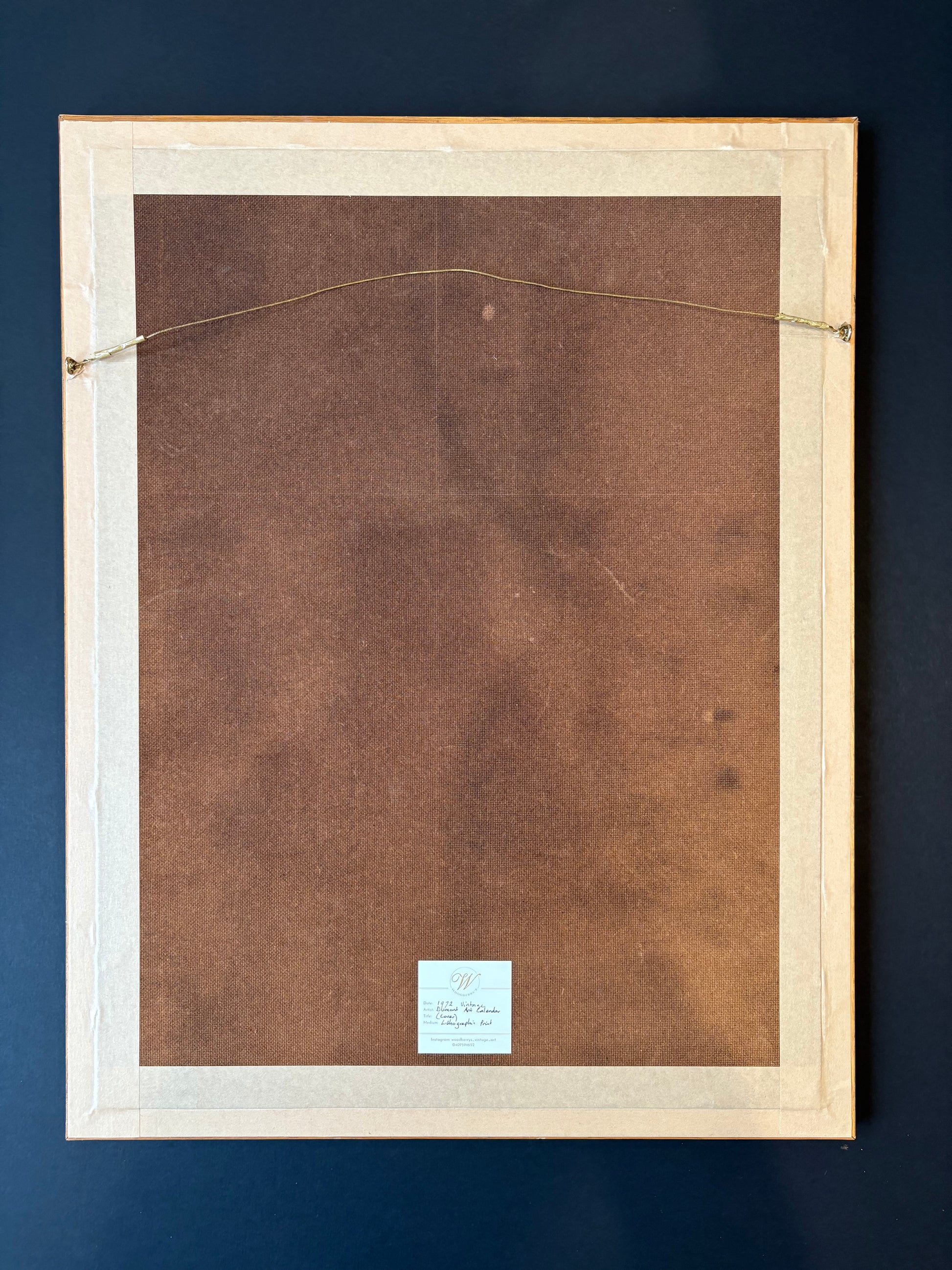 1972 Authentic Dumont Art poster lithographic print, framed art, large sized