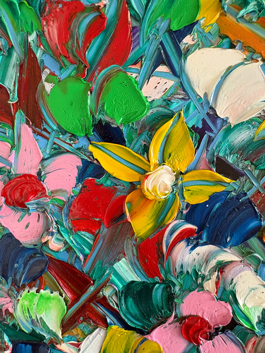 Original Jack Shahine painting, floral still life, framed vintage art
