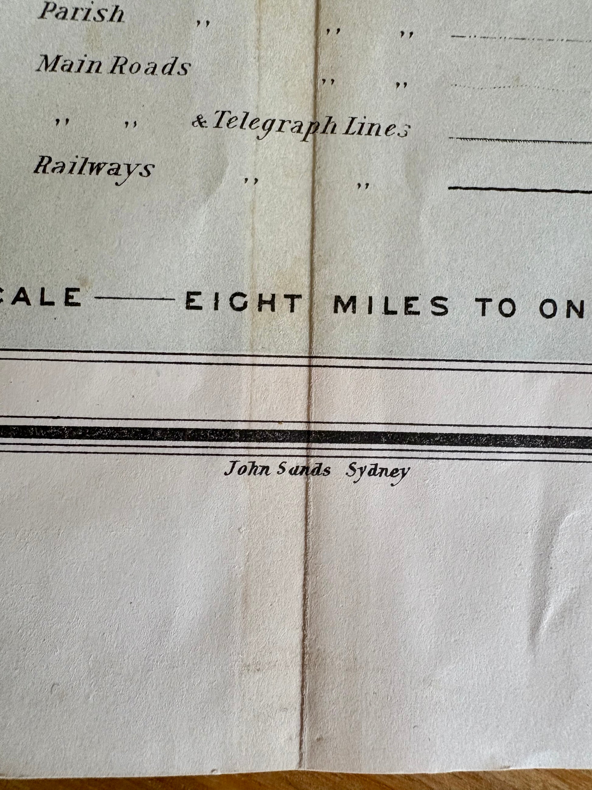 1886 genuine antique large map of Victoria, John Sands, Counties