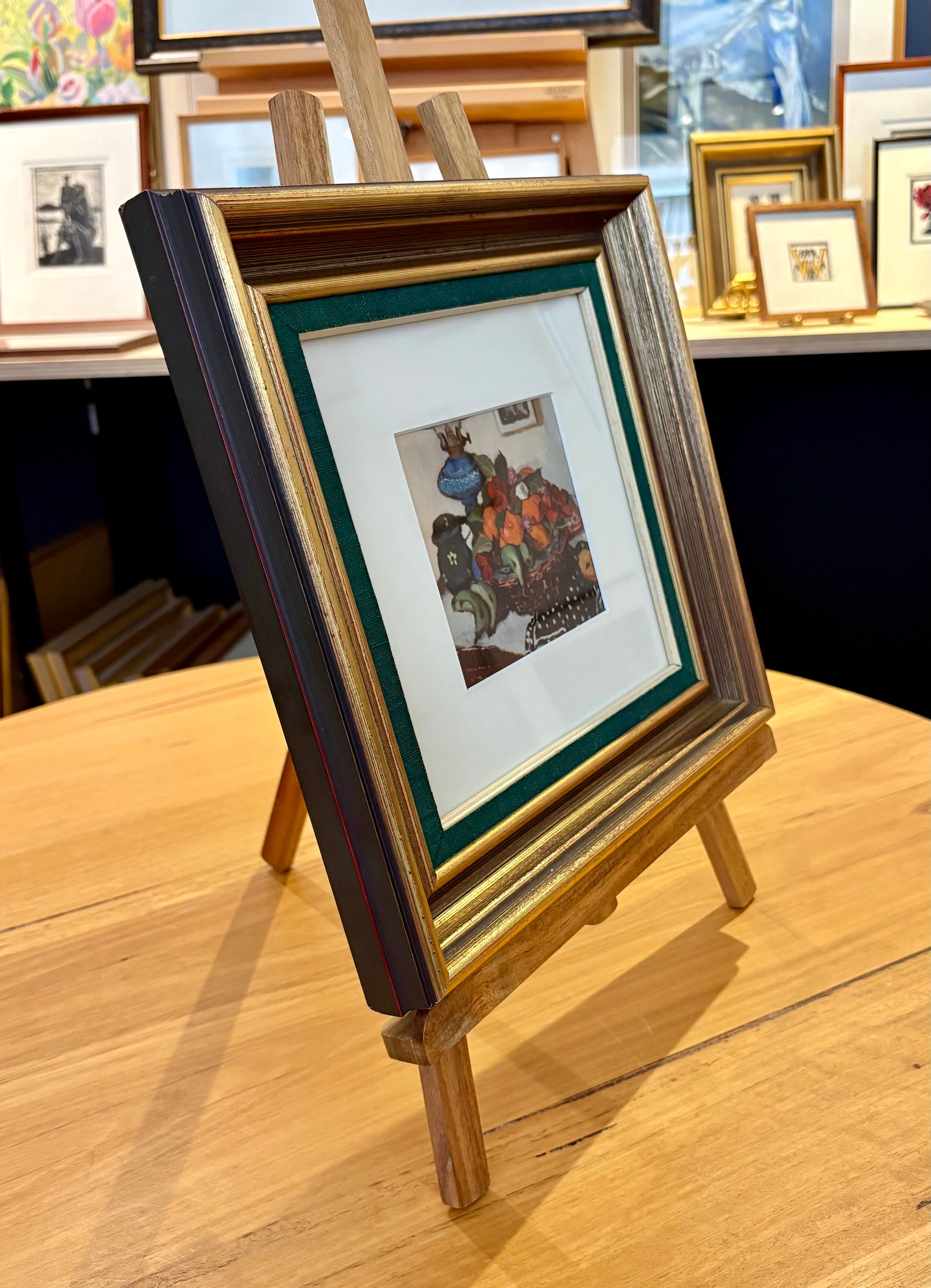 1930s Genuine antique Margaret Preston print, miniature, framed artwork, Australian, fruit