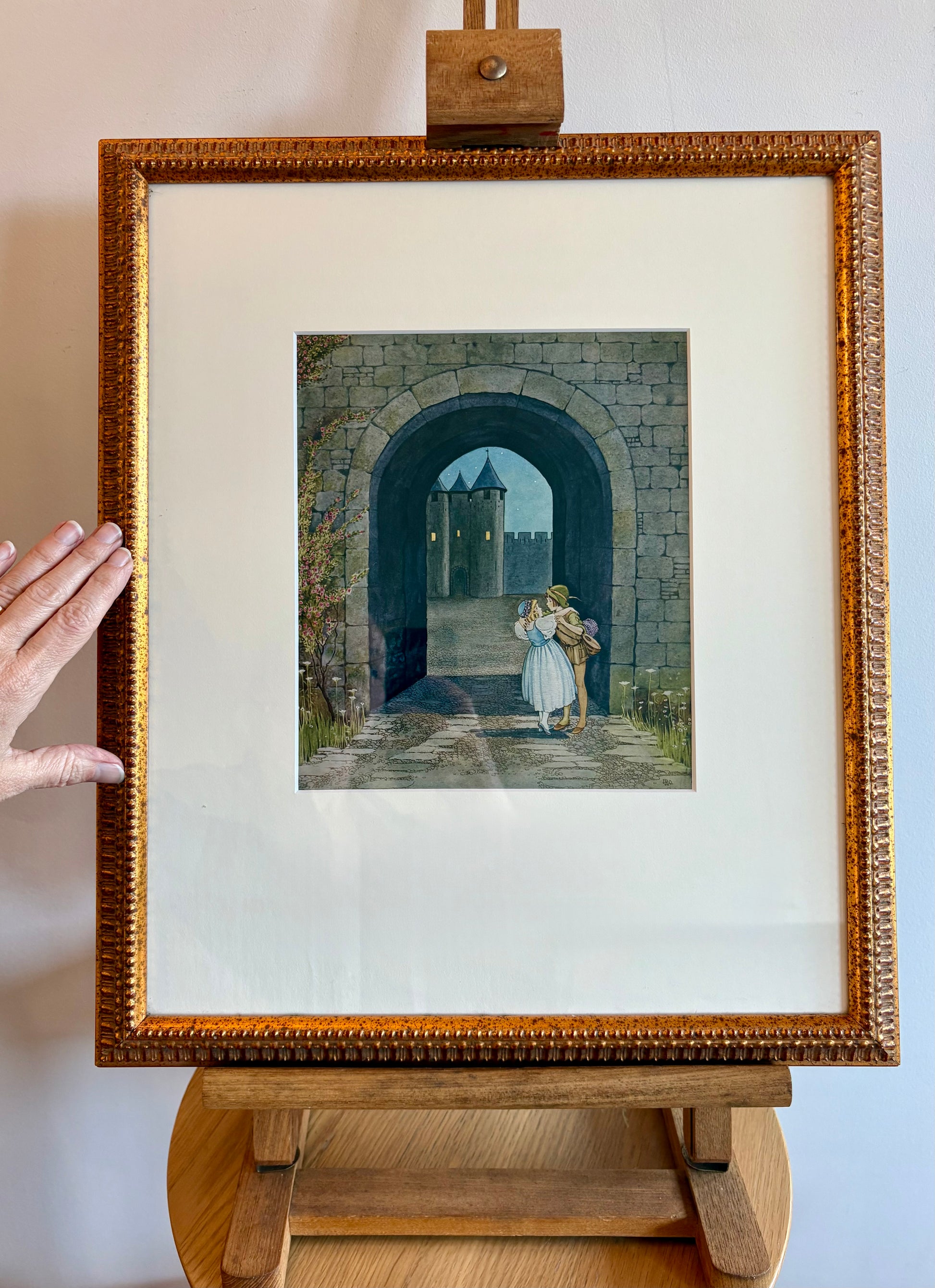 1931 Authentic antique Ida Rentoul Outhwaite print "Fairyland", 1st Edition UK, framed vintage art