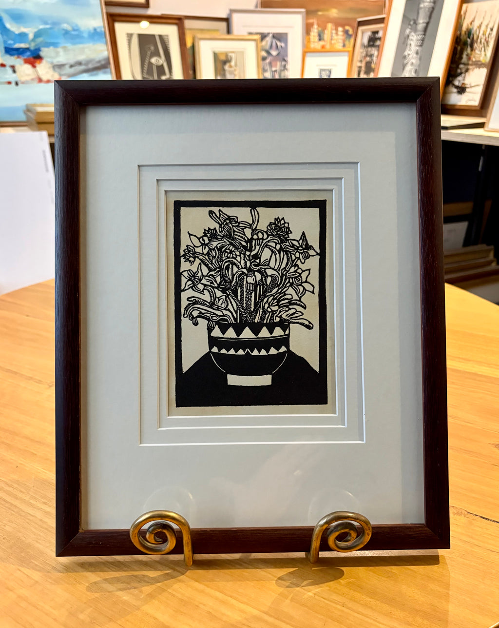 1929 Margaret Preston print, limited edition 184/250, antique framed art