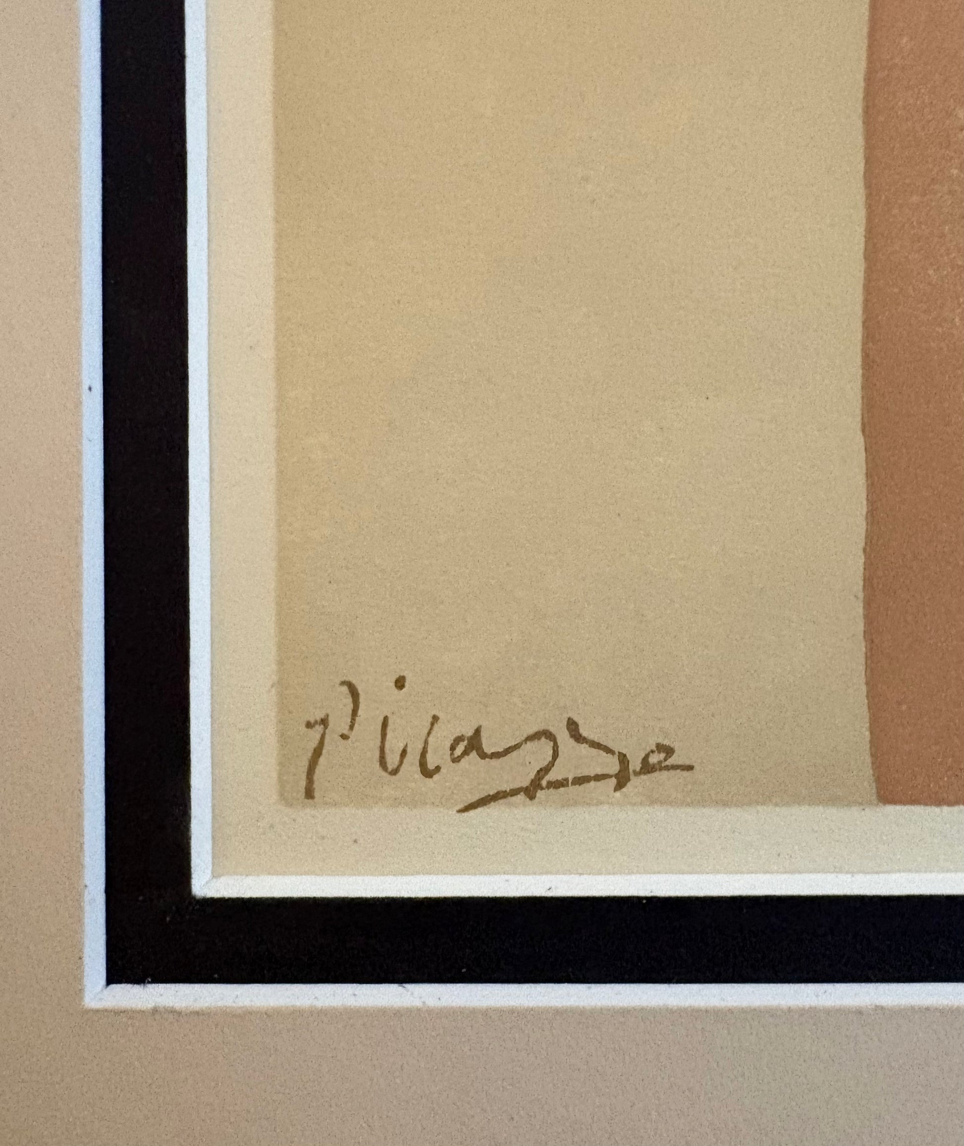1941 Lithograph after Picasso, printed in Australia, rare framed vintage art