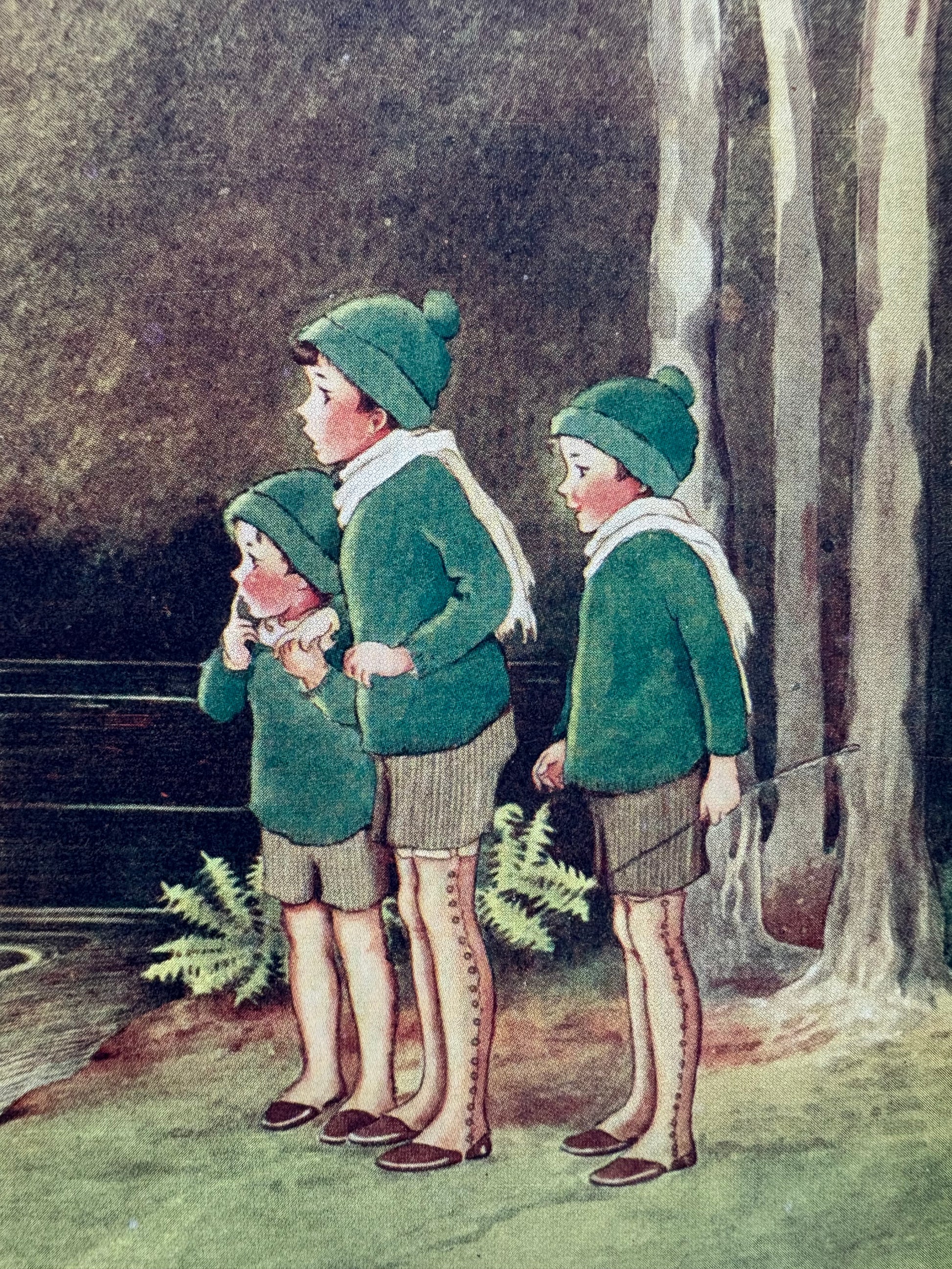 1931 Authentic antique Ida Rentoul Outhwaite print "Fairyland", 1st Edition UK, koalas, elves