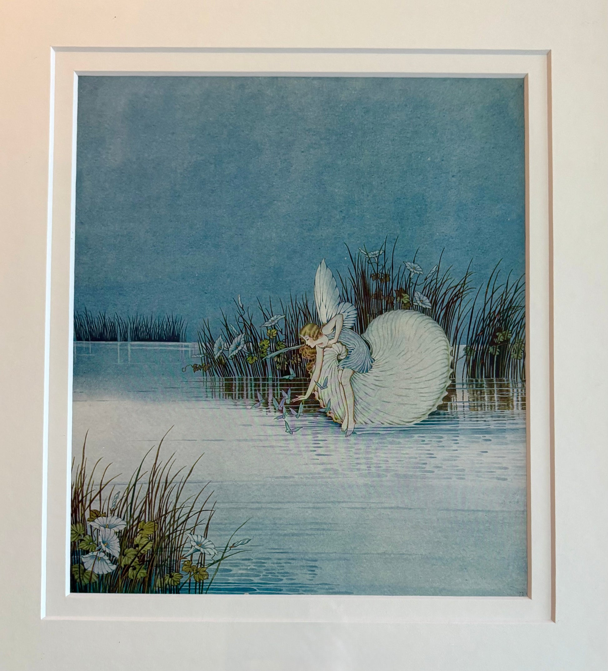 1931 Authentic antique Ida Rentoul Outhwaite print "Fairyland", 1st Edition UK, framed vintage art