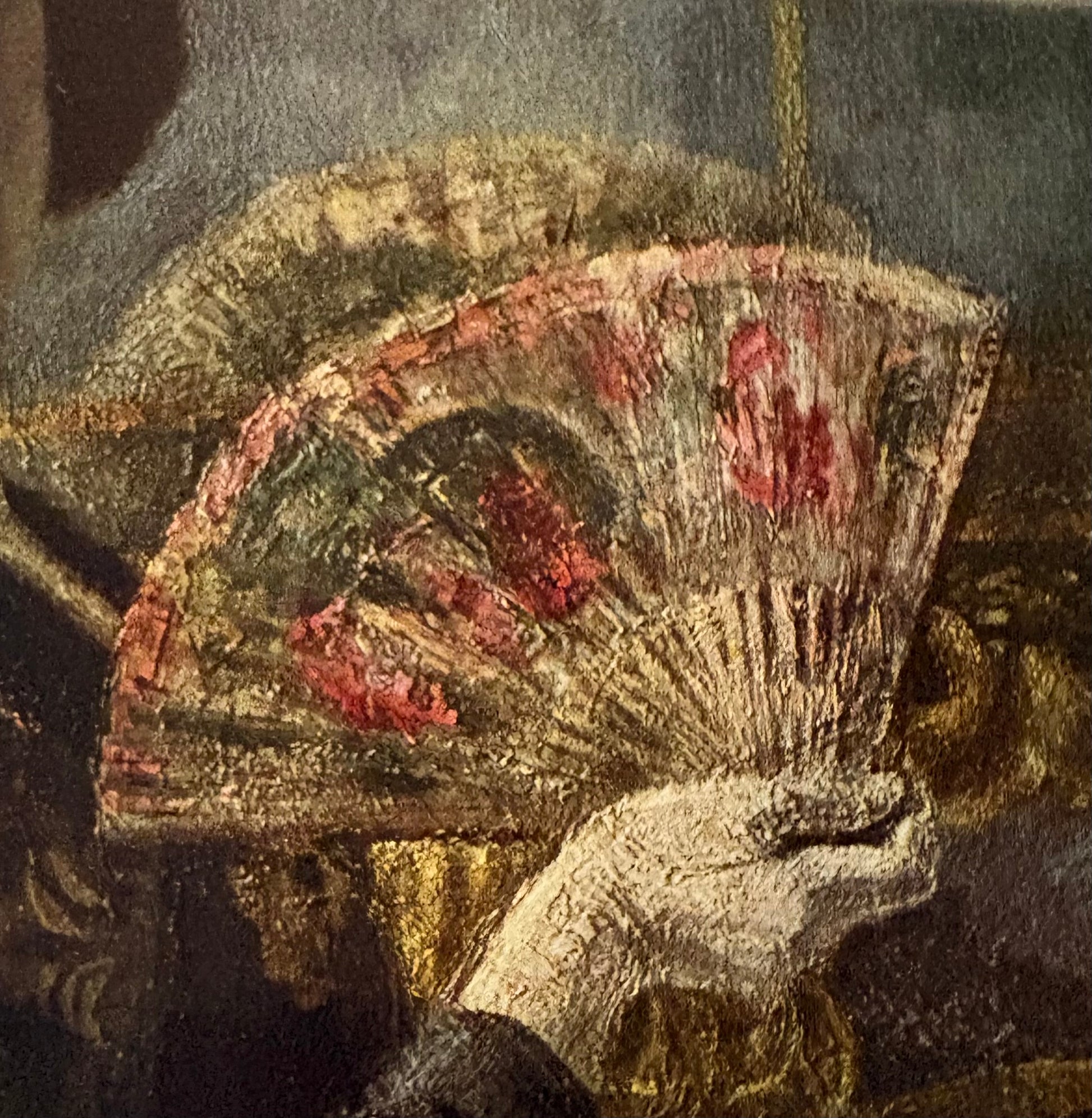 Vintage print, Gerald Brockhurst, “The Fan”, framed art