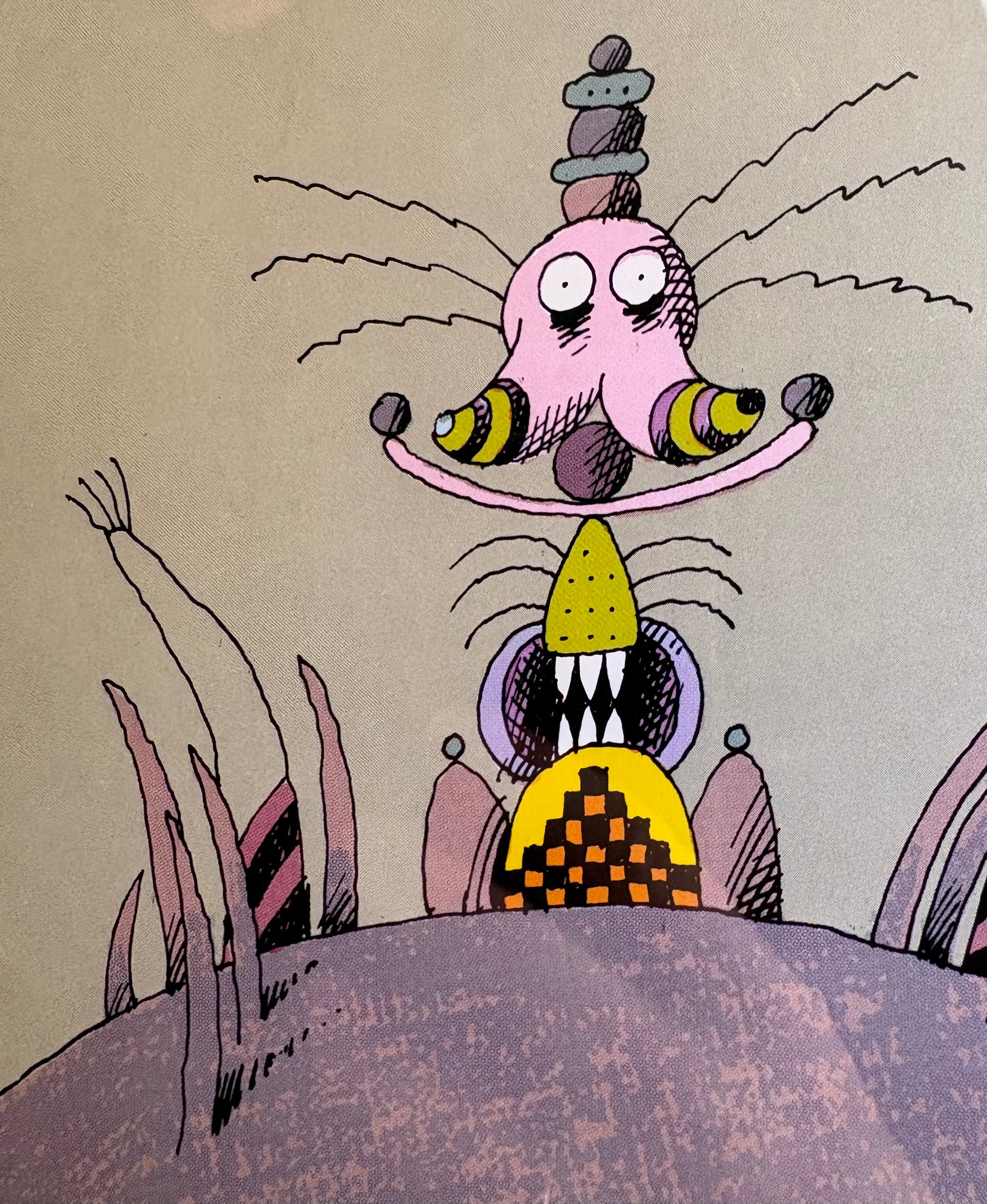 1979 Alexander Stitt limited edition lithographic print 58/350, framed vintage art