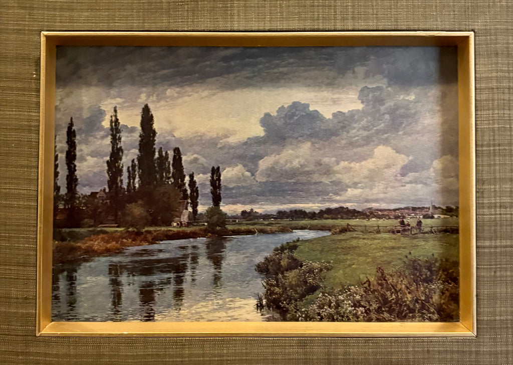 Mid Century landscape print, Alfred Parsons, vintage framed art