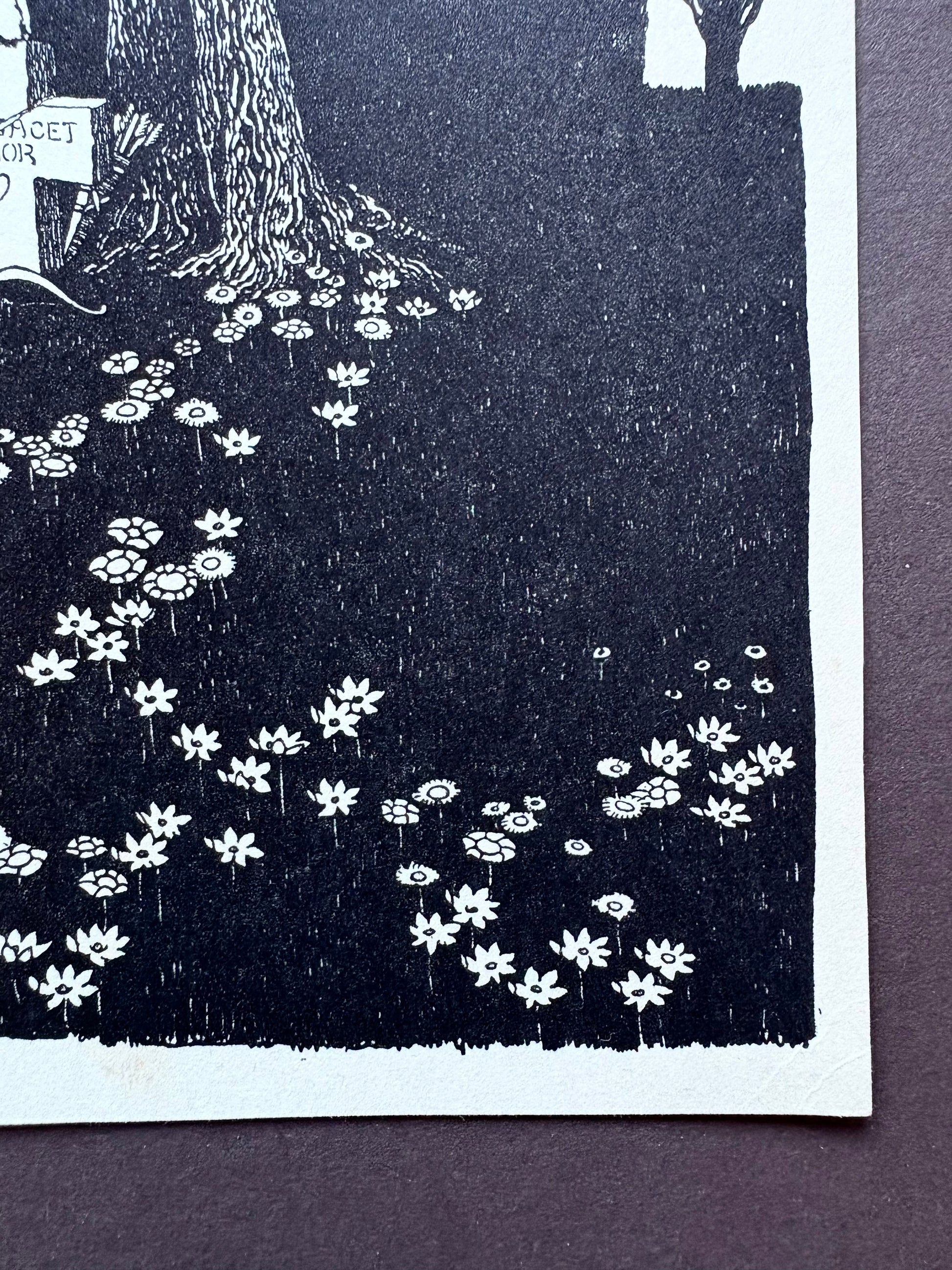 1931 Authentic antique Ida Rentoul Outhwaite print "Fairyland", 1st Edition UK, grave, fairy, art deco