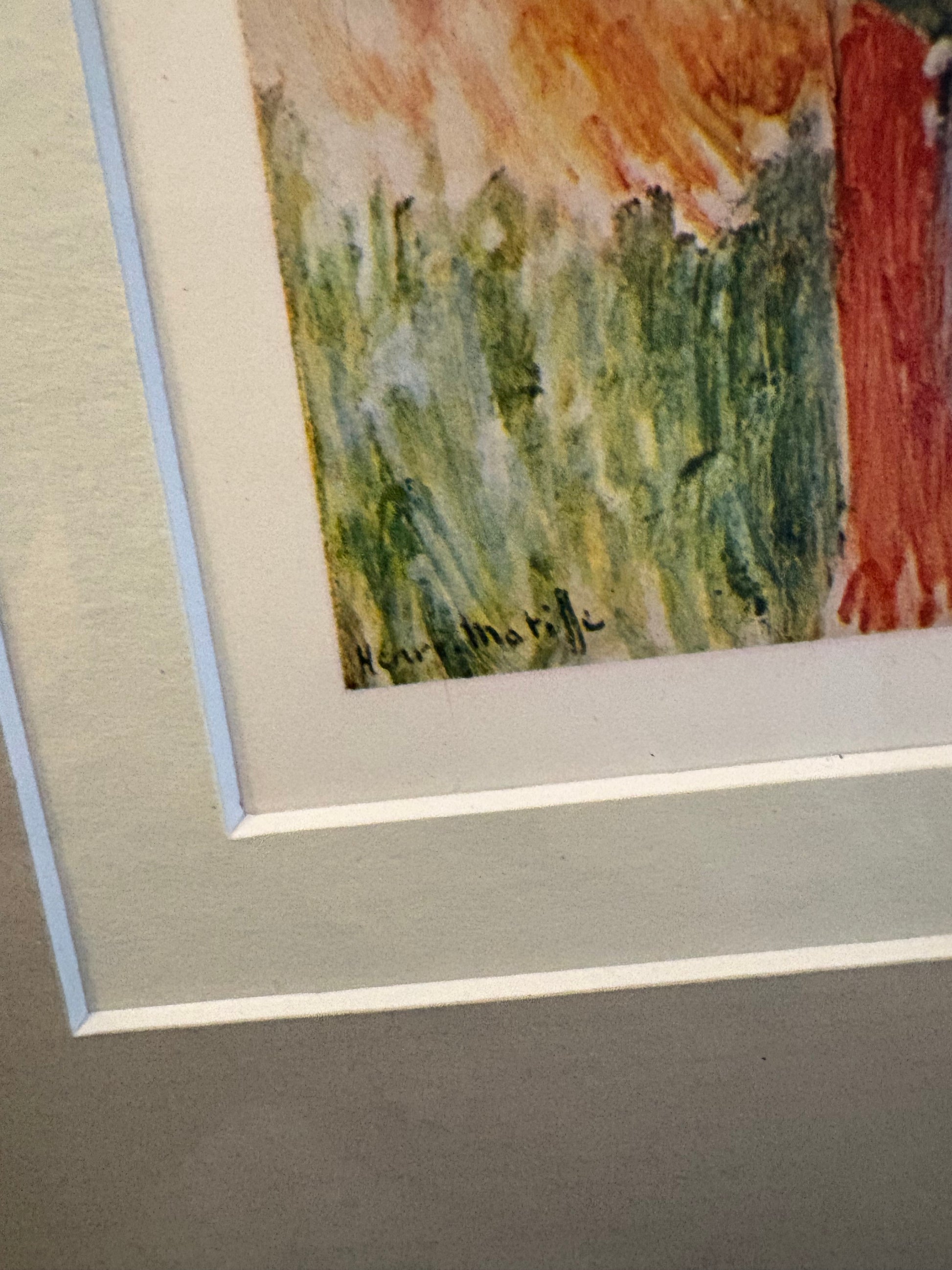 1939 Vintage Henri Matisse fine art print, portrait, framed art, mid-century wall art