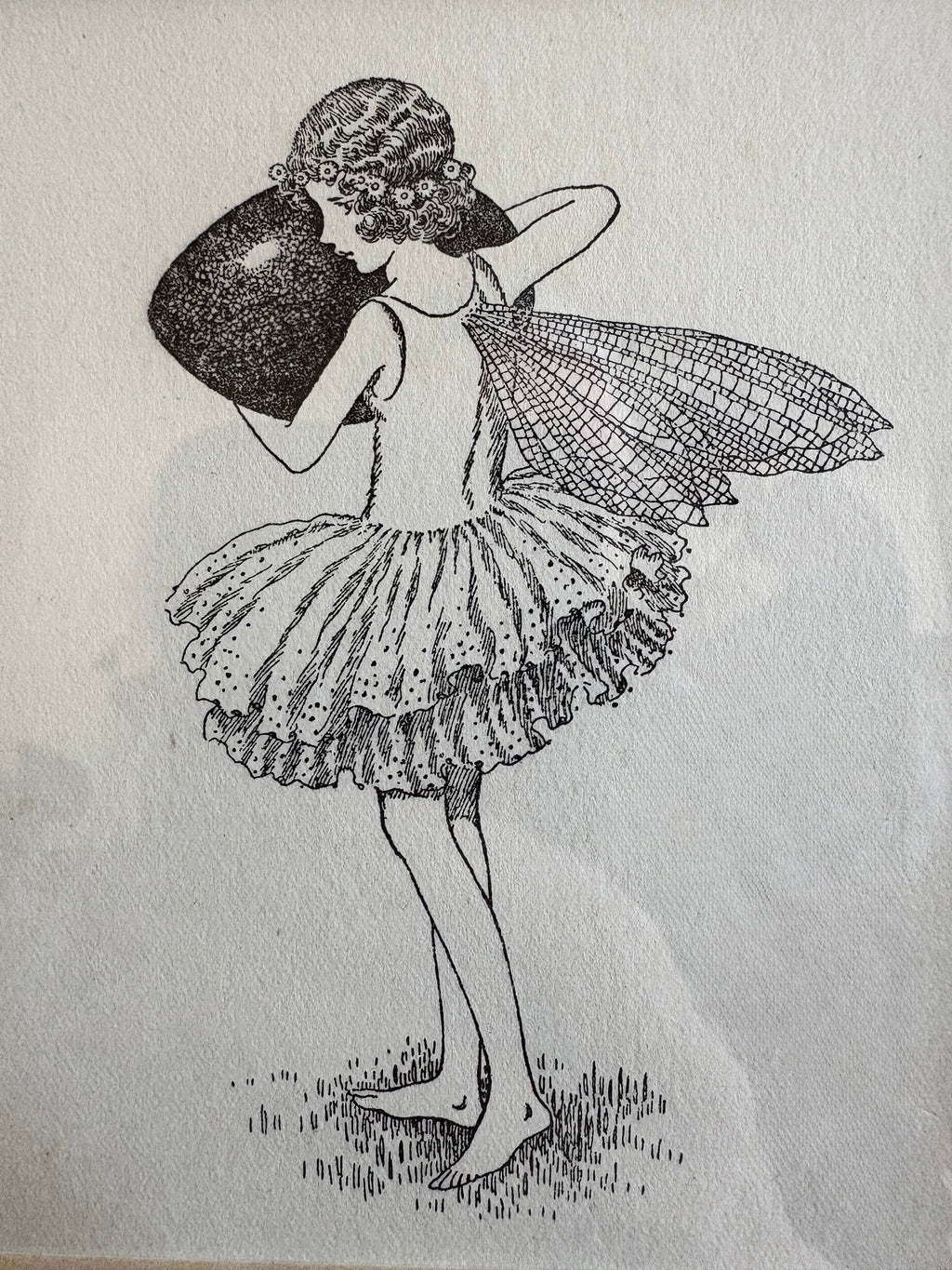 1931 Authentic antique Ida Rentoul Outhwaite print "Fairyland", 1st Edition UK, framed vintage art