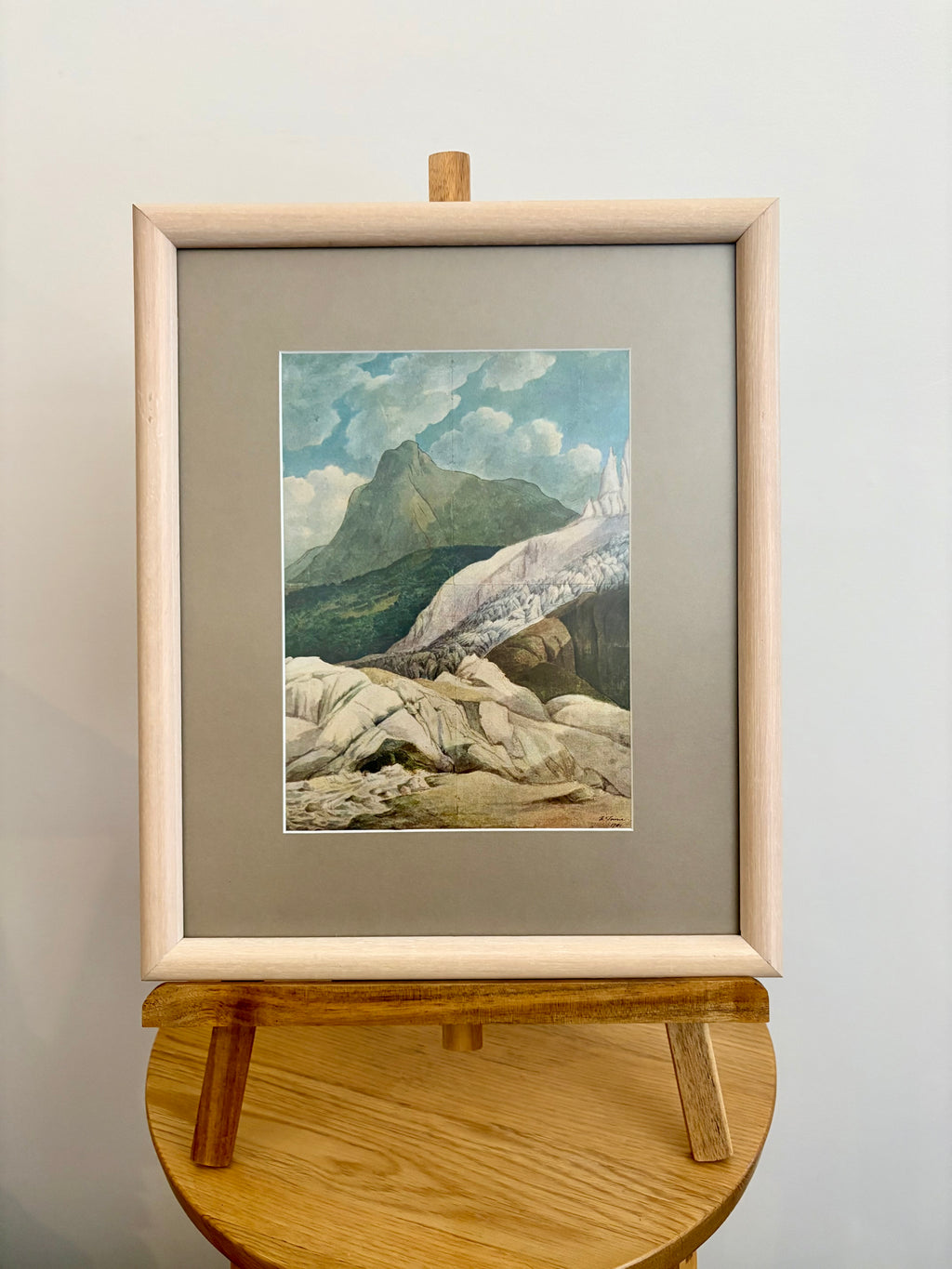 Vintage print after Francis Town, French landscape, framed art