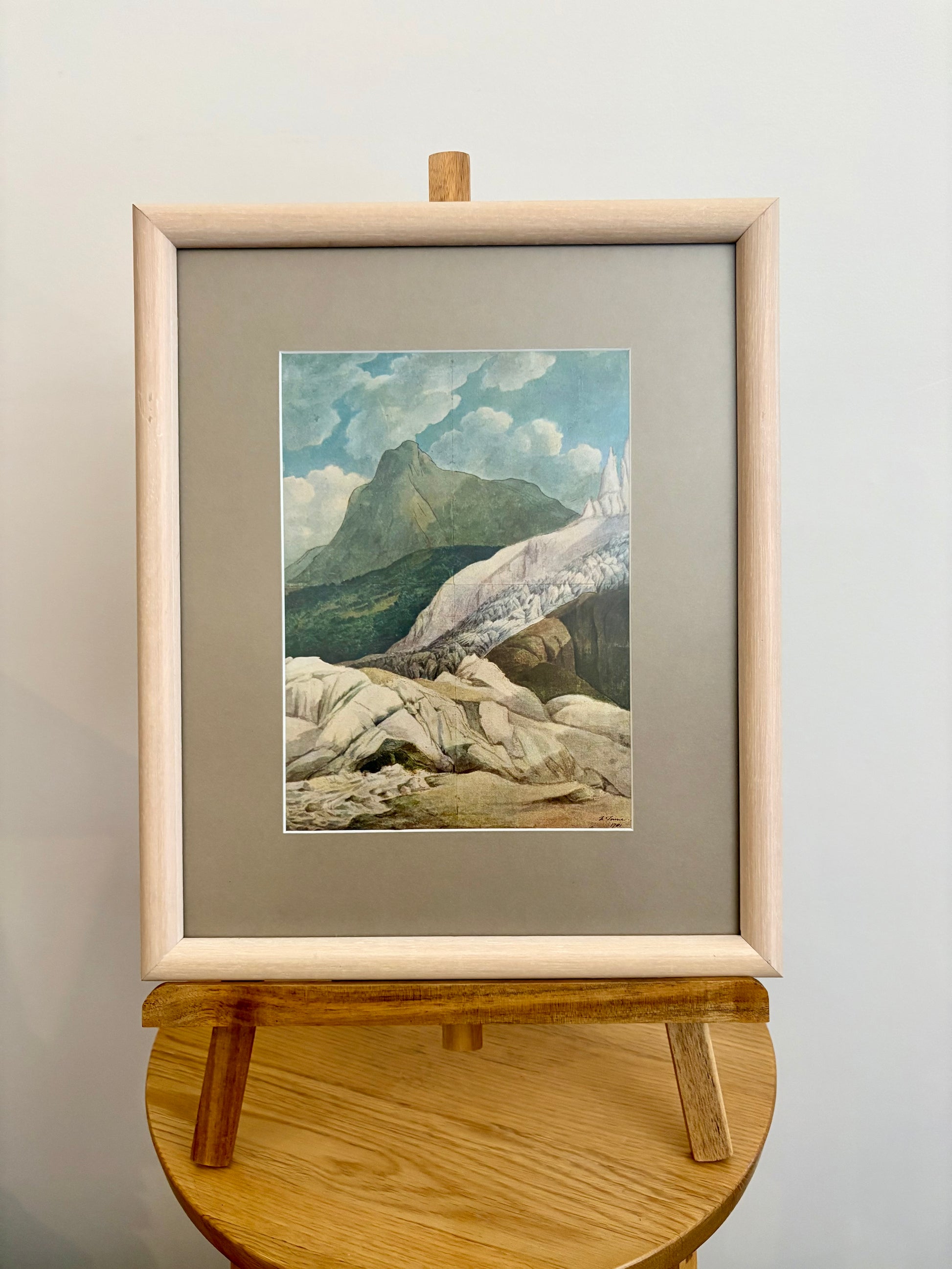 Vintage print after Francis Town, French landscape, framed art