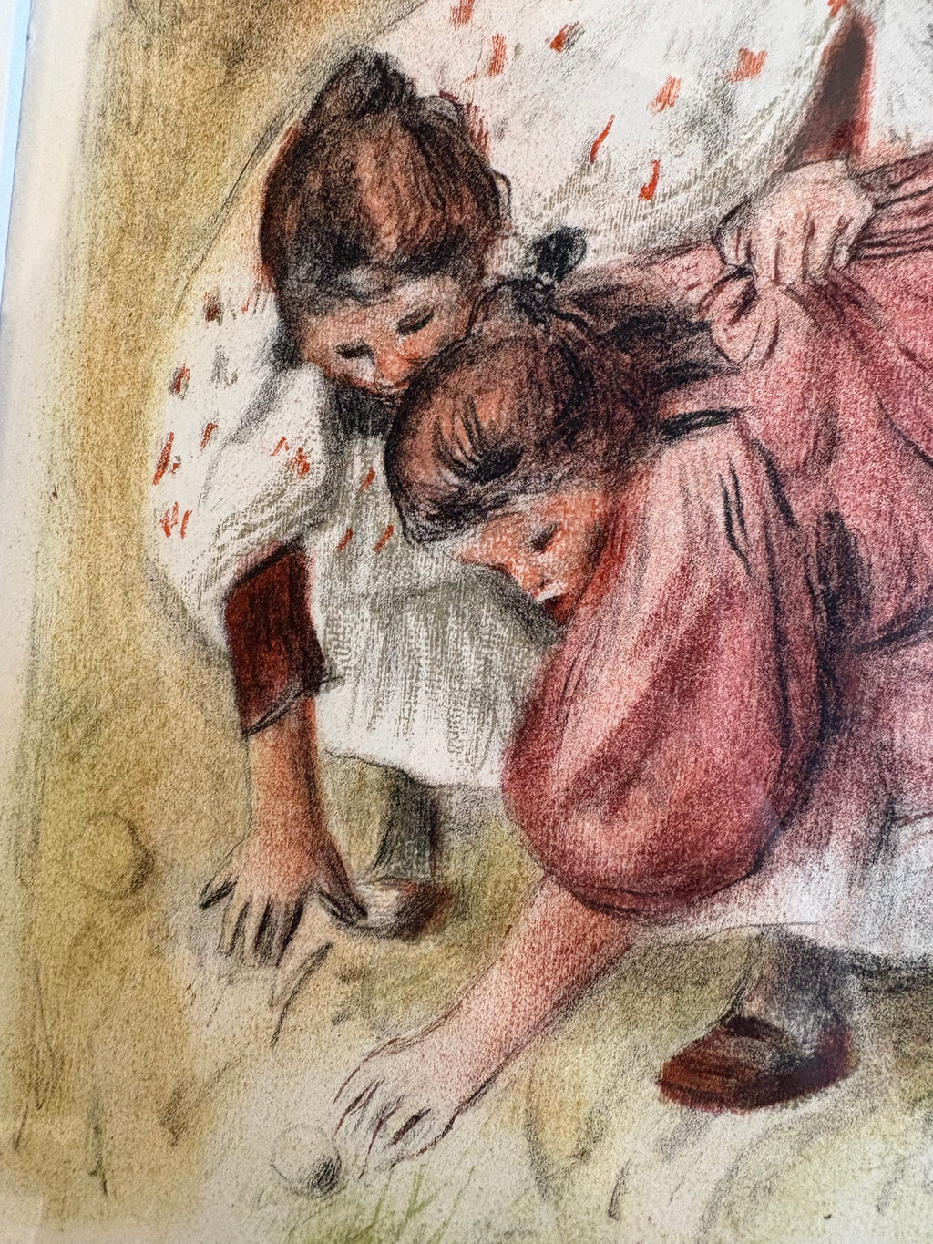 1951 Renoir Lithographic print, limited edition, French, framed vintage artwork