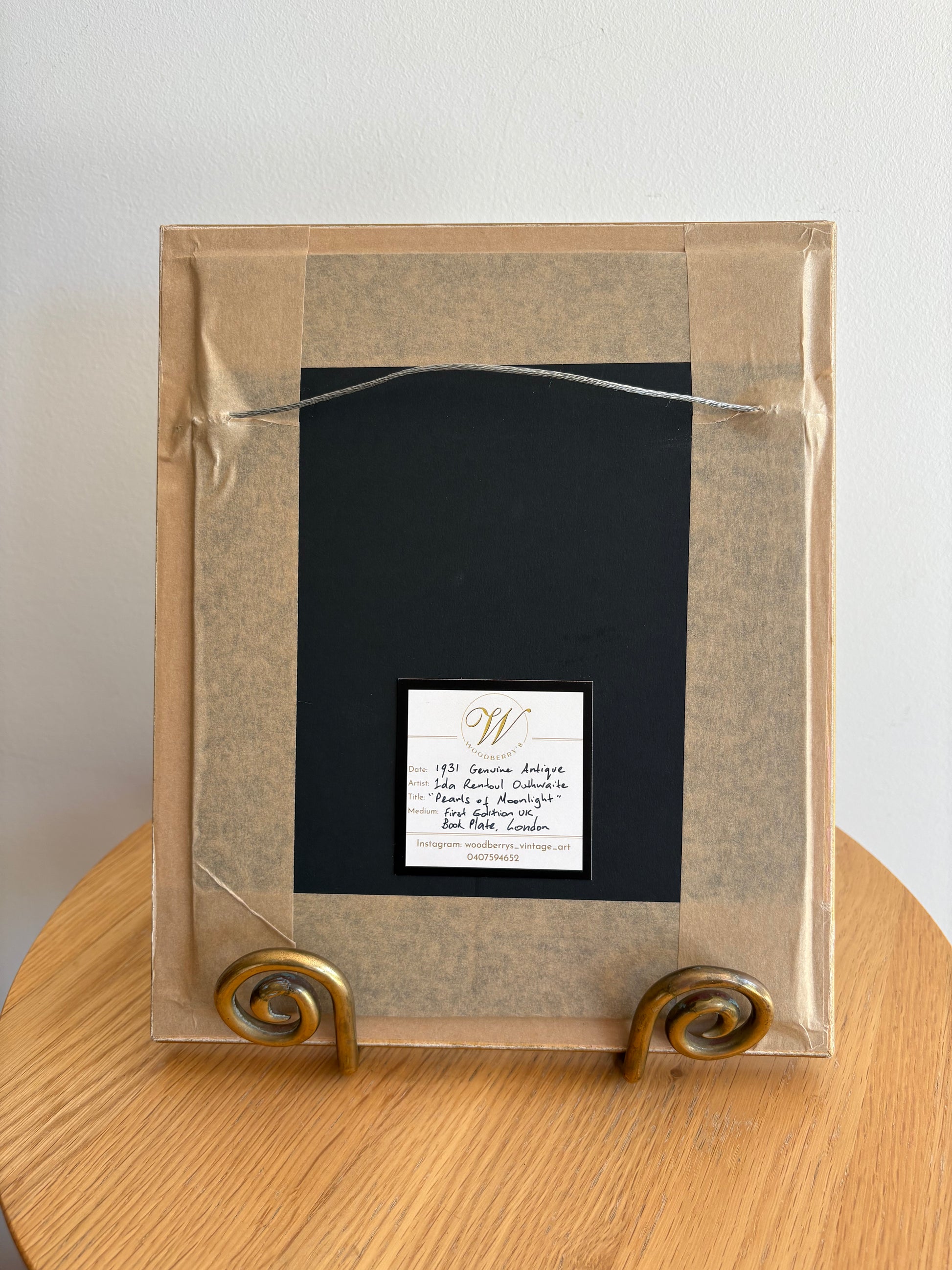 1931 Authentic antique Ida Rentoul Outhwaite print "Fairyland", 1st Edition UK, framed vintage art