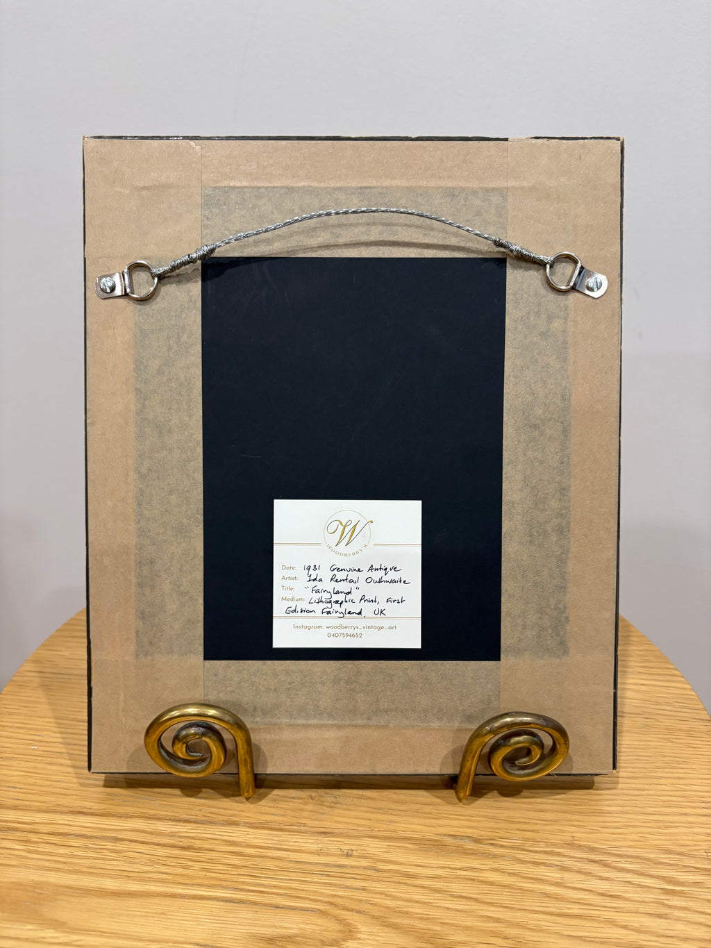 1931 Authentic antique Ida Rentoul Outhwaite print "Fairyland", 1st Edition UK, framed vintage art